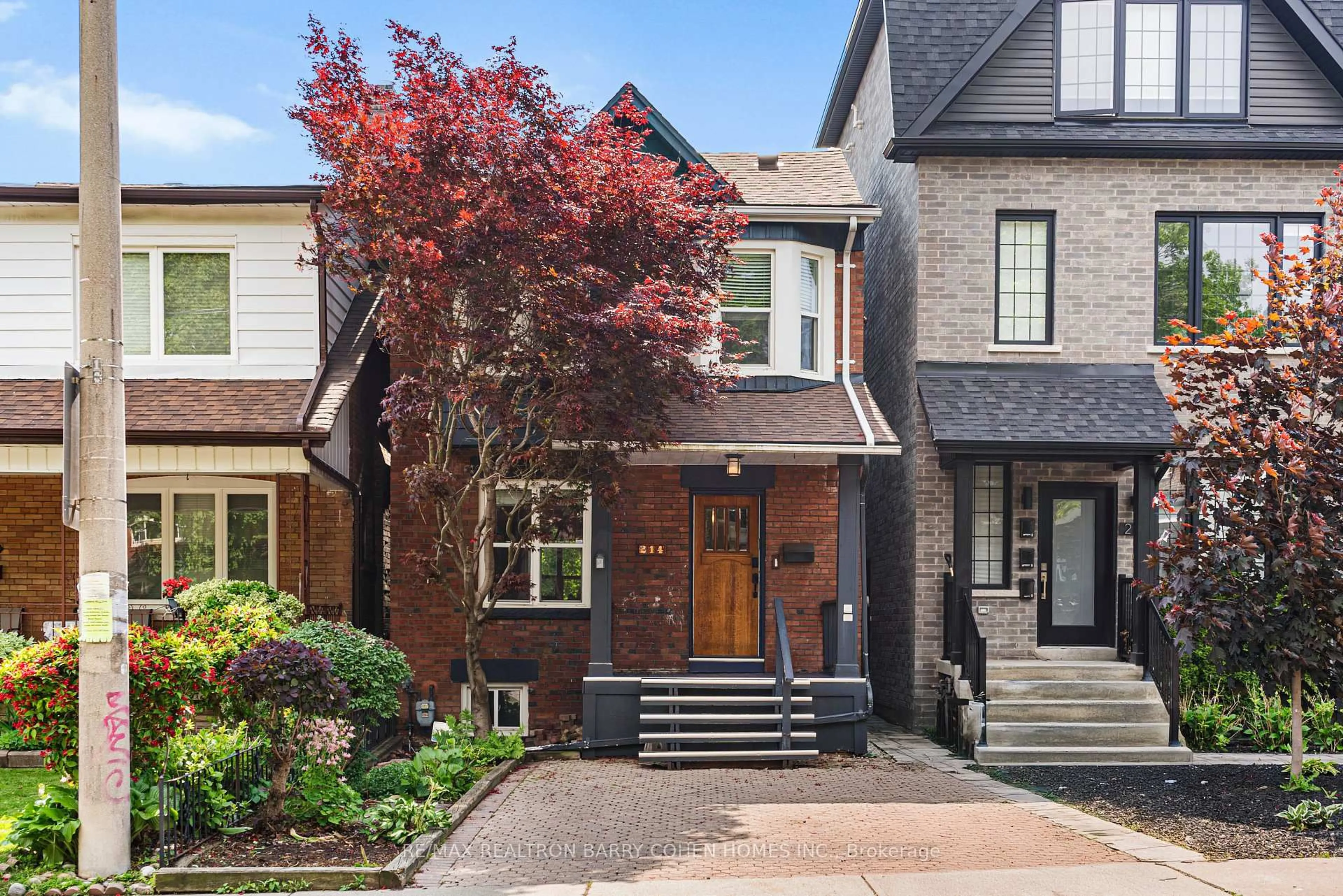 Home with brick exterior material, street for 214 Glenholme Ave, Toronto Ontario M6E 3C4