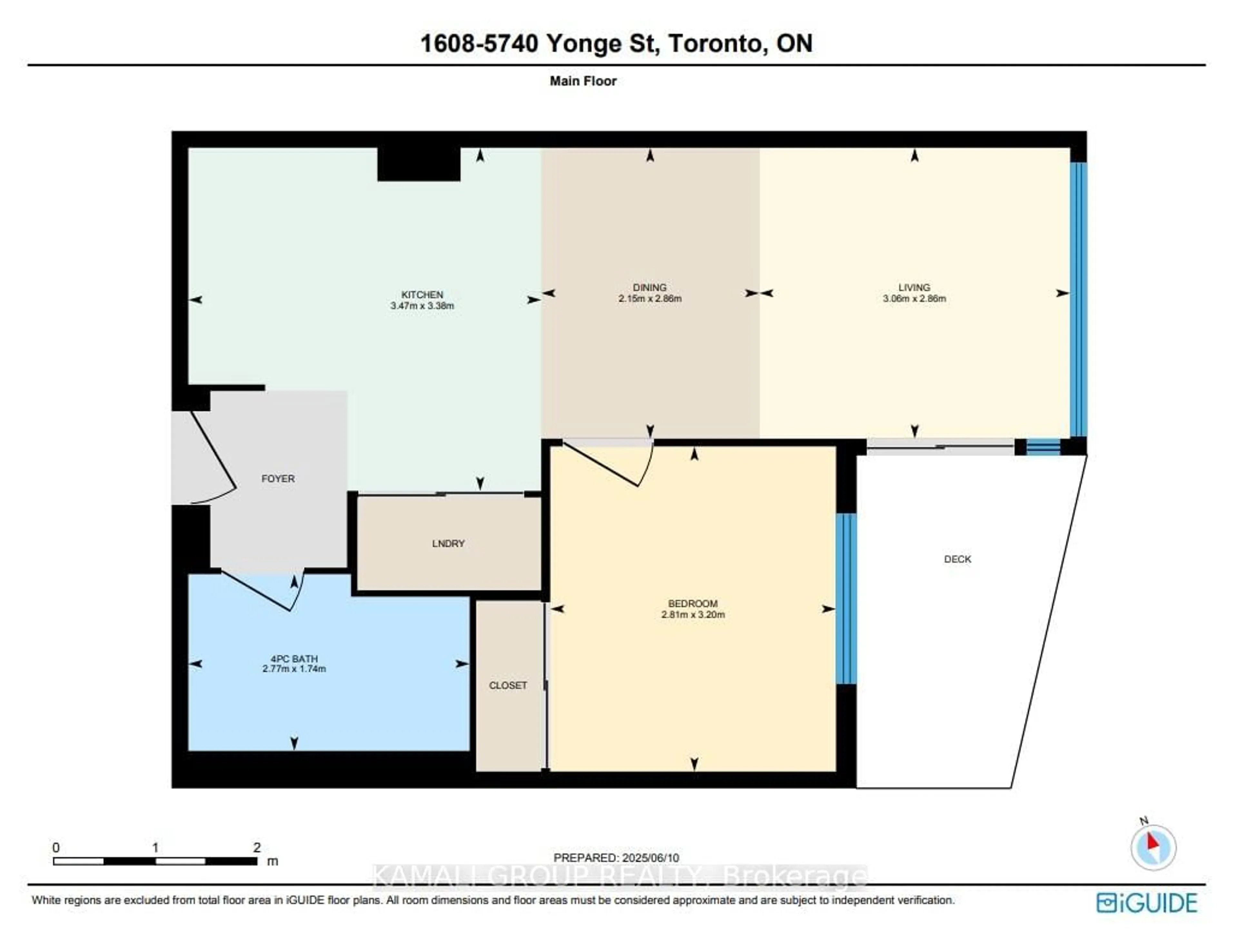 Floor plan for 5740 Yonge St #1608, Toronto Ontario M2M 0B1