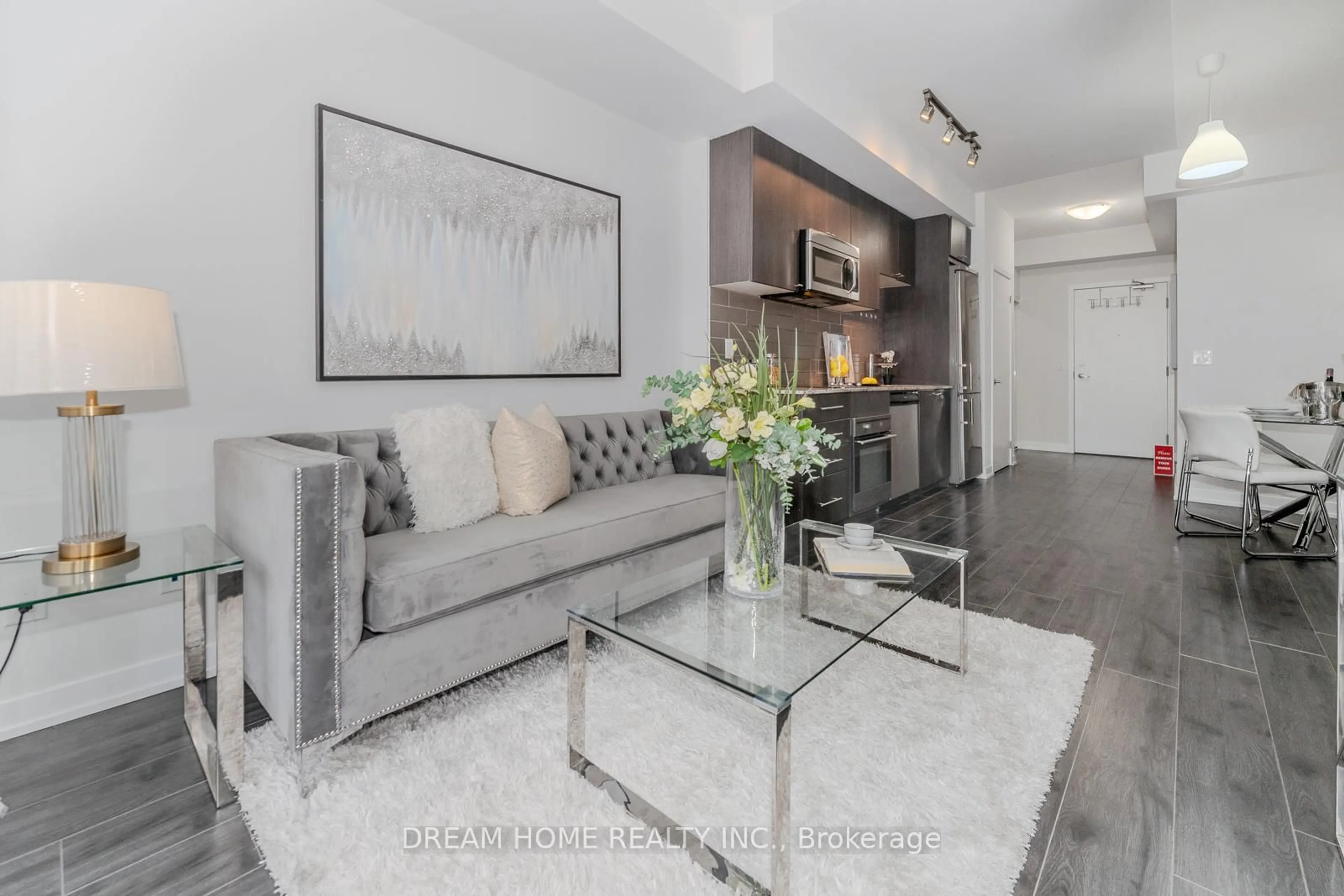 Living room with furniture, unknown for 18 Rean Dr #301, Toronto Ontario M2K 0C7