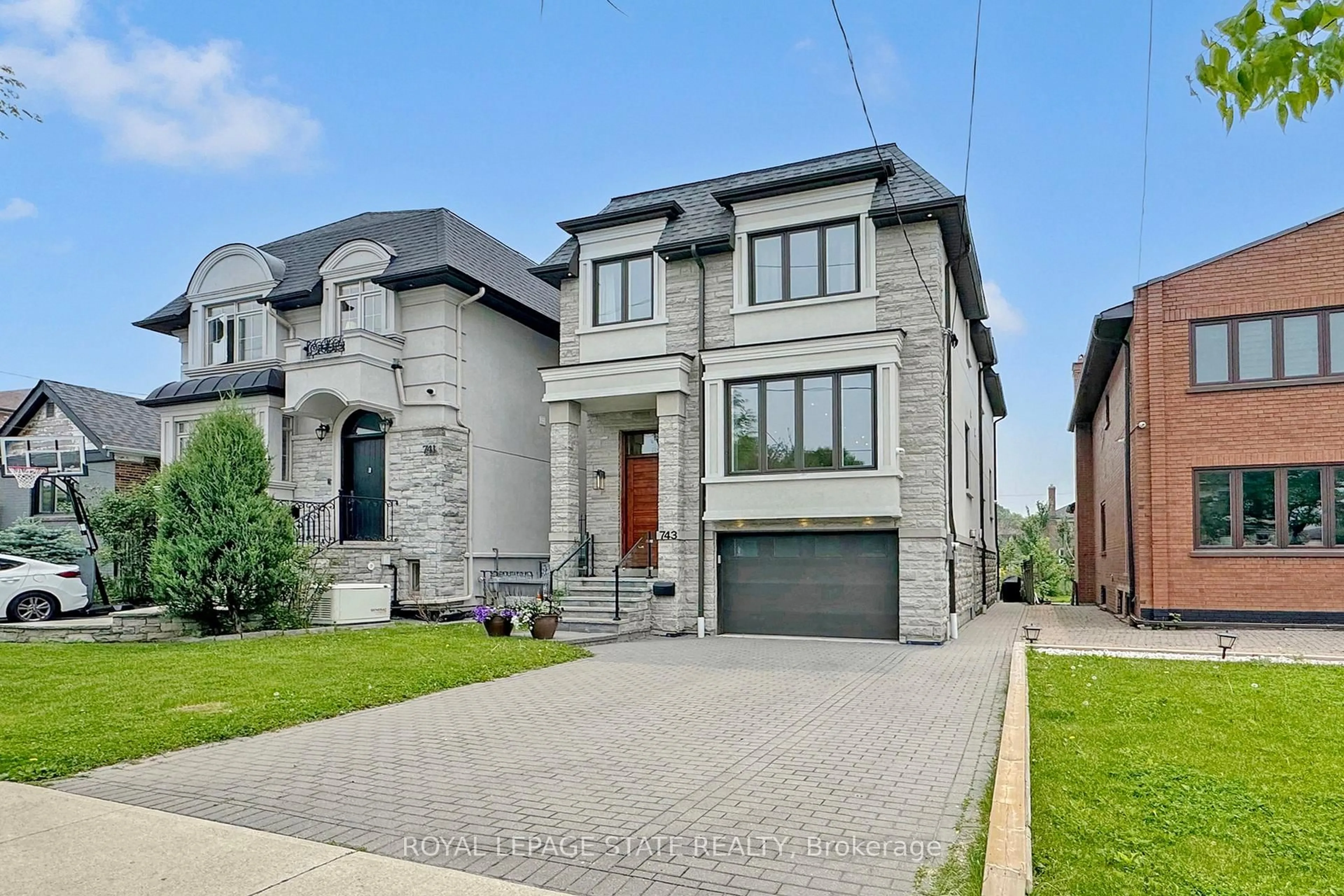 Home with brick exterior material, street for 743 Glencairn Ave, Toronto Ontario M6B 1Z9