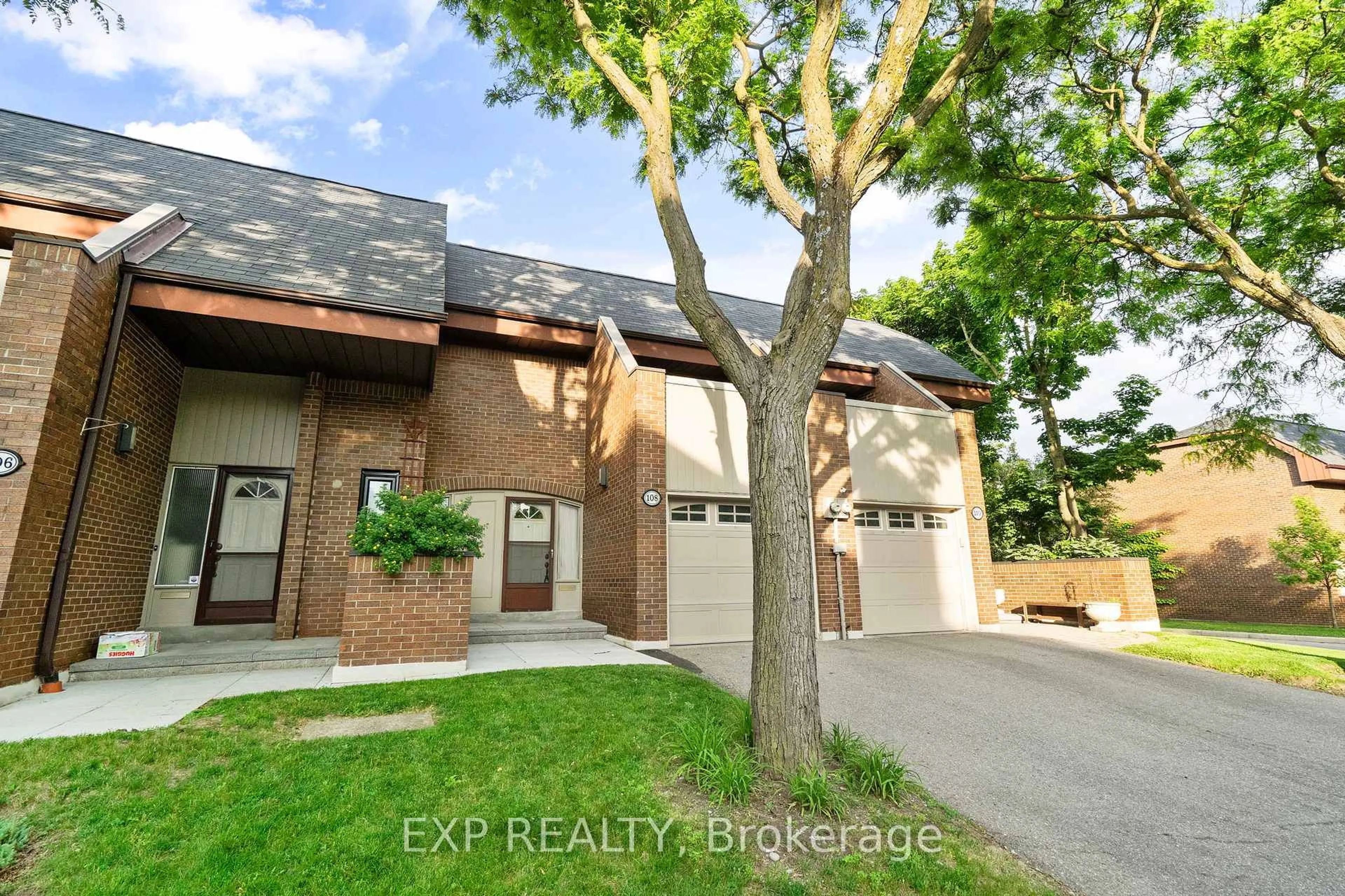 Home with brick exterior material, street for 108 Flaming Rose Way, Toronto Ontario M2N 5W8
