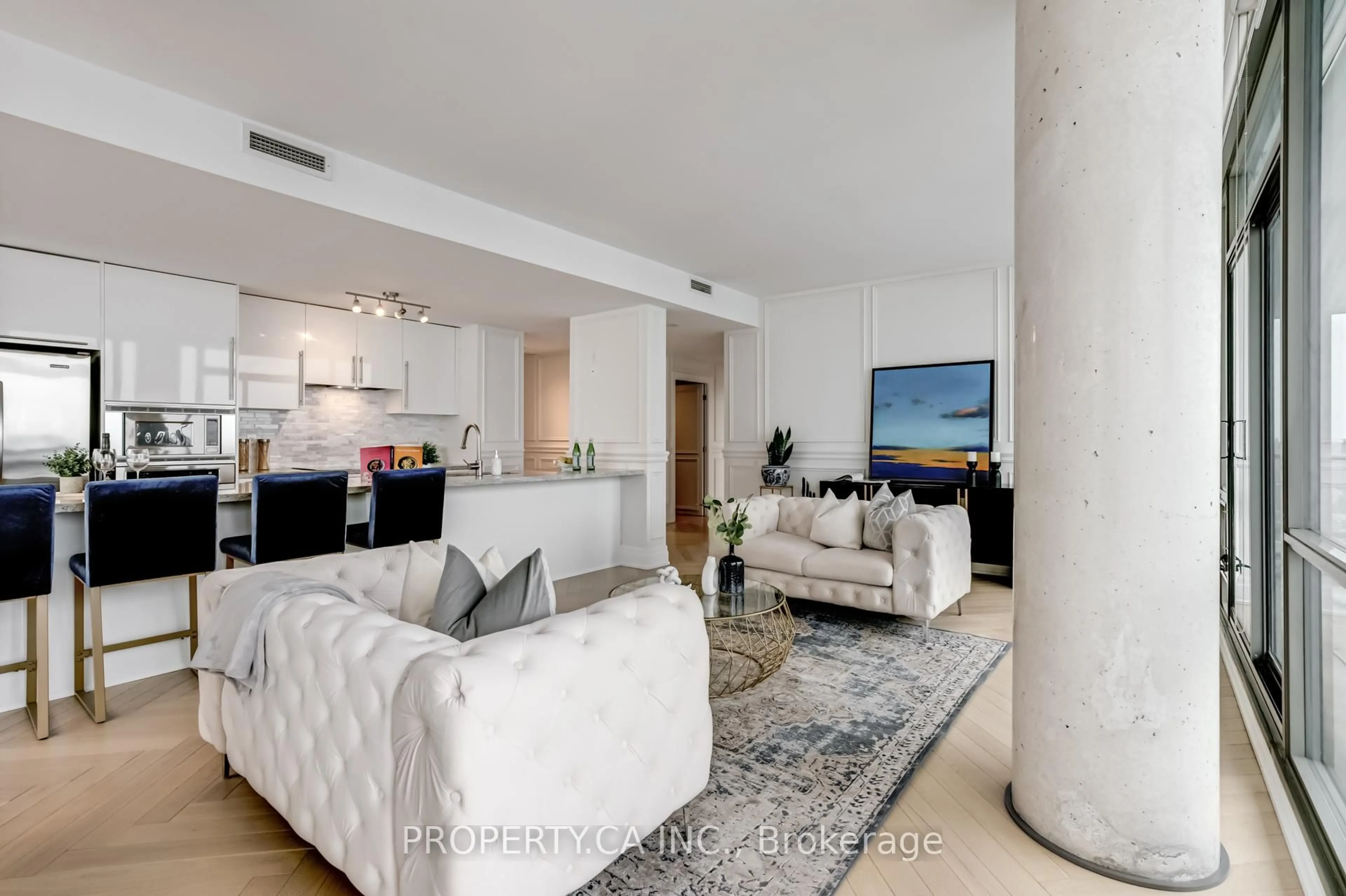 Living room with furniture, unknown for 33 Mill St #3002, Toronto Ontario M5A 3R3