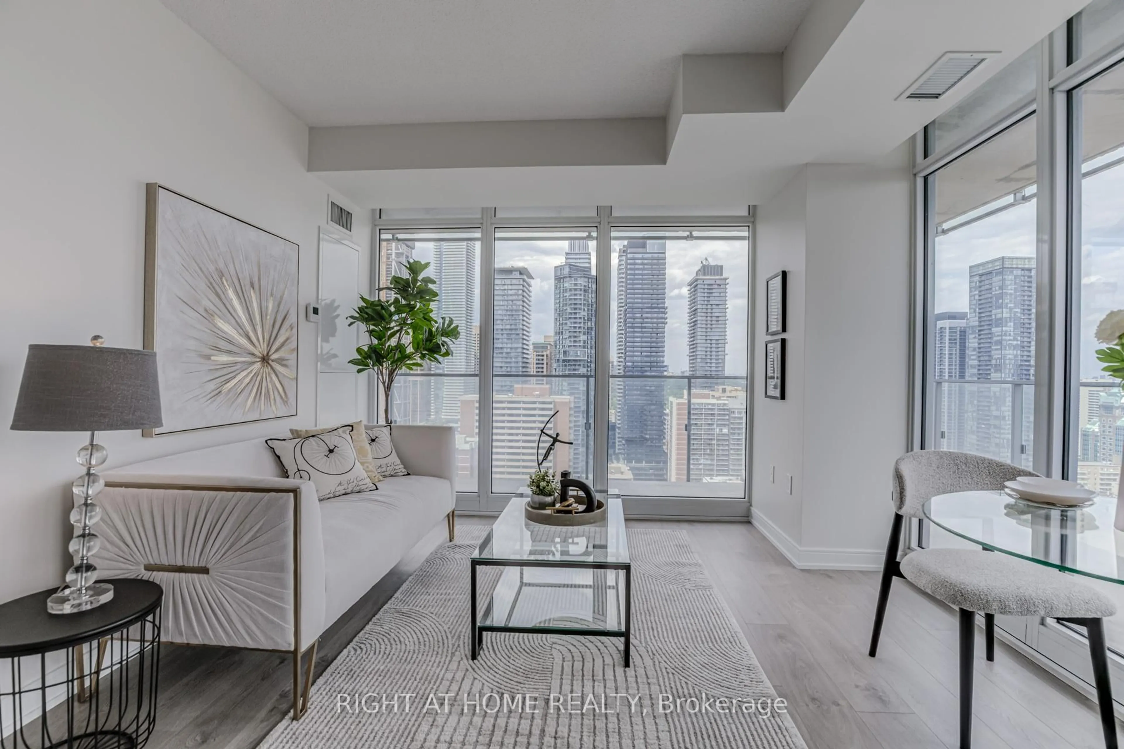 Living room with furniture, unknown for 50 Wellesley St #3604, Toronto Ontario M4Y 1G2