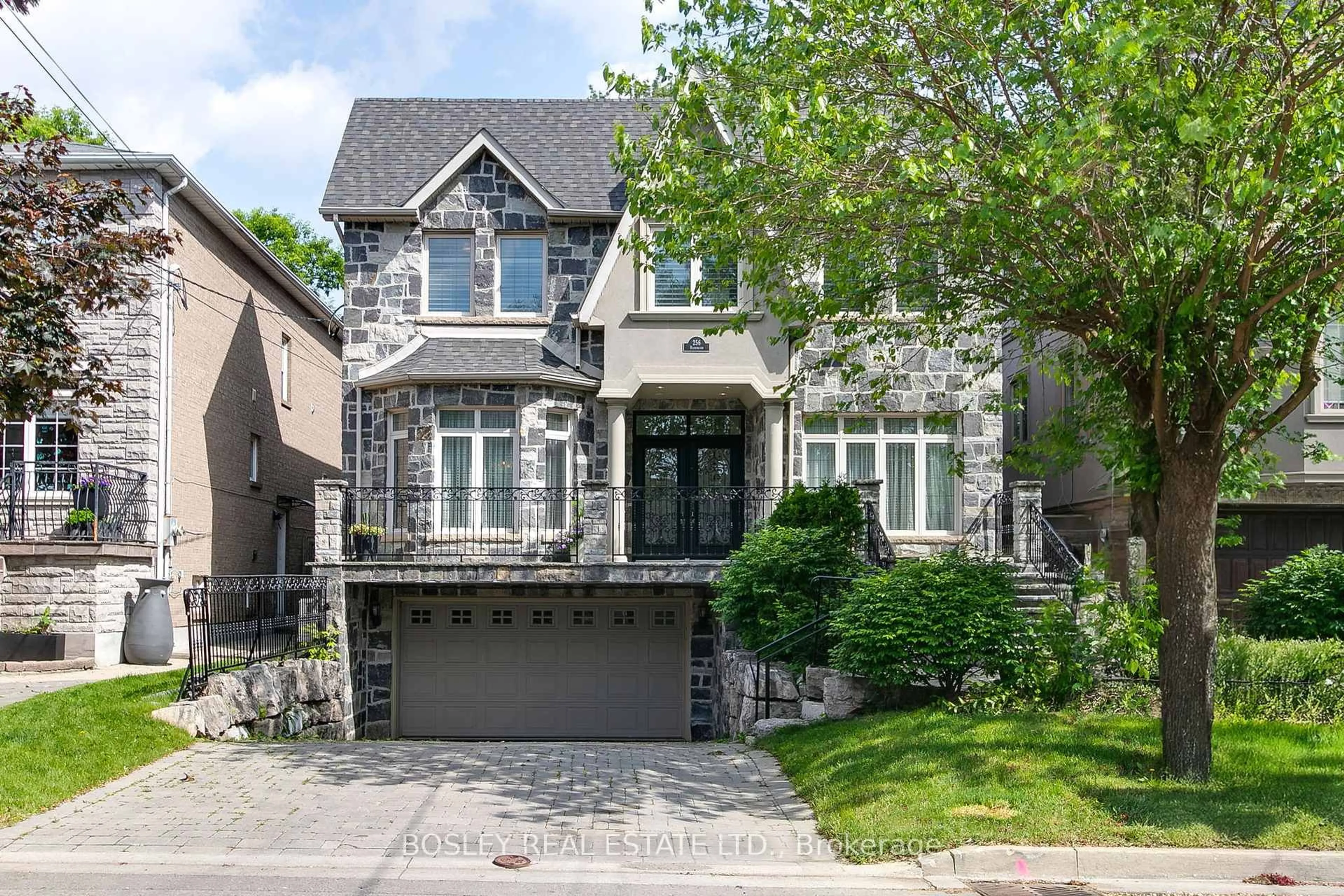 Home with brick exterior material, street for 256 Haddington Ave, Toronto Ontario M5M 2P9