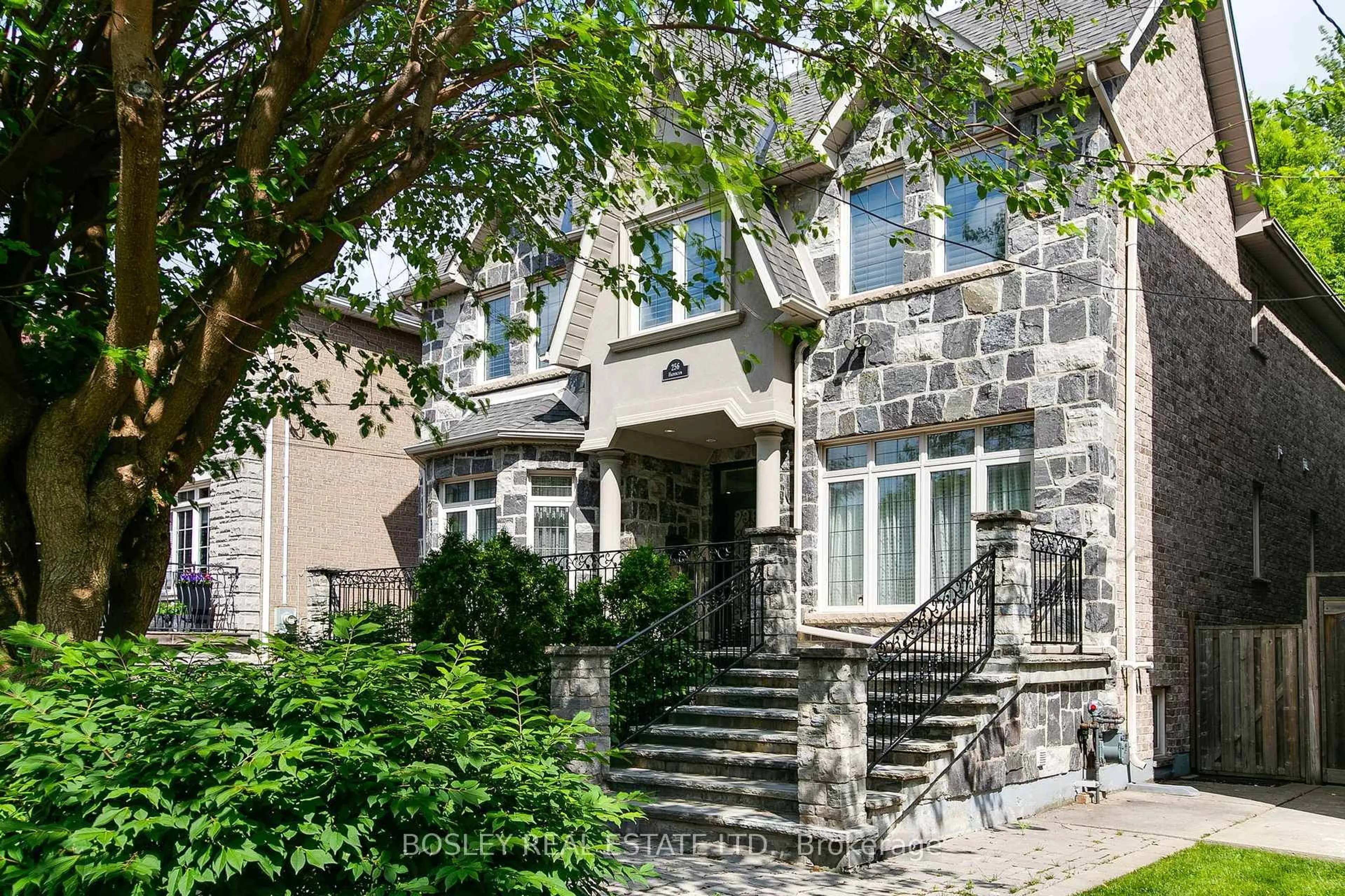 Home with brick exterior material, street for 256 Haddington Ave, Toronto Ontario M5M 2P9