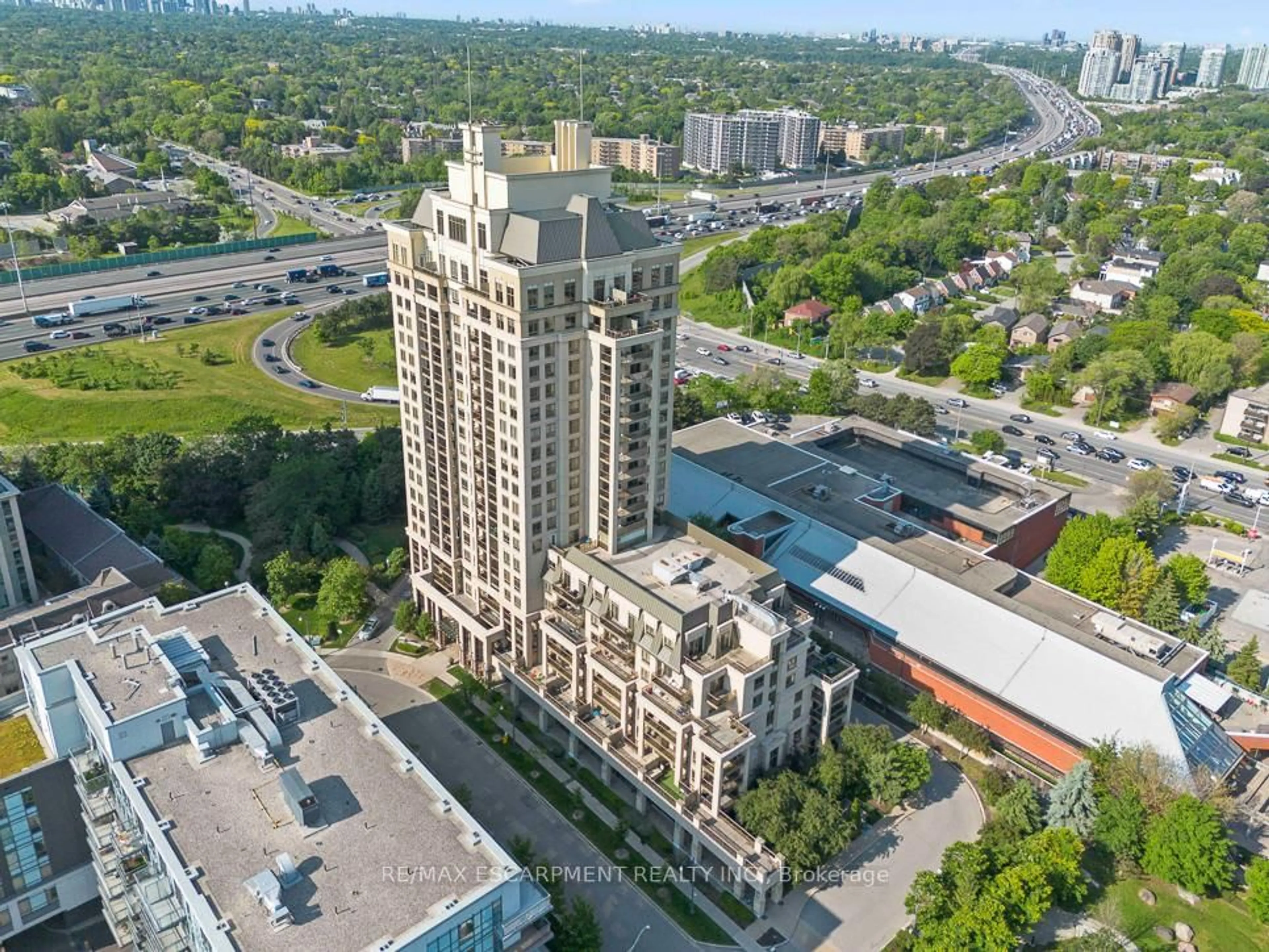 A pic from outside/outdoor area/front of a property/back of a property/a pic from drone, city buildings view from balcony for 18 Kenaston Gdns #1701, Toronto Ontario M2K 3C7