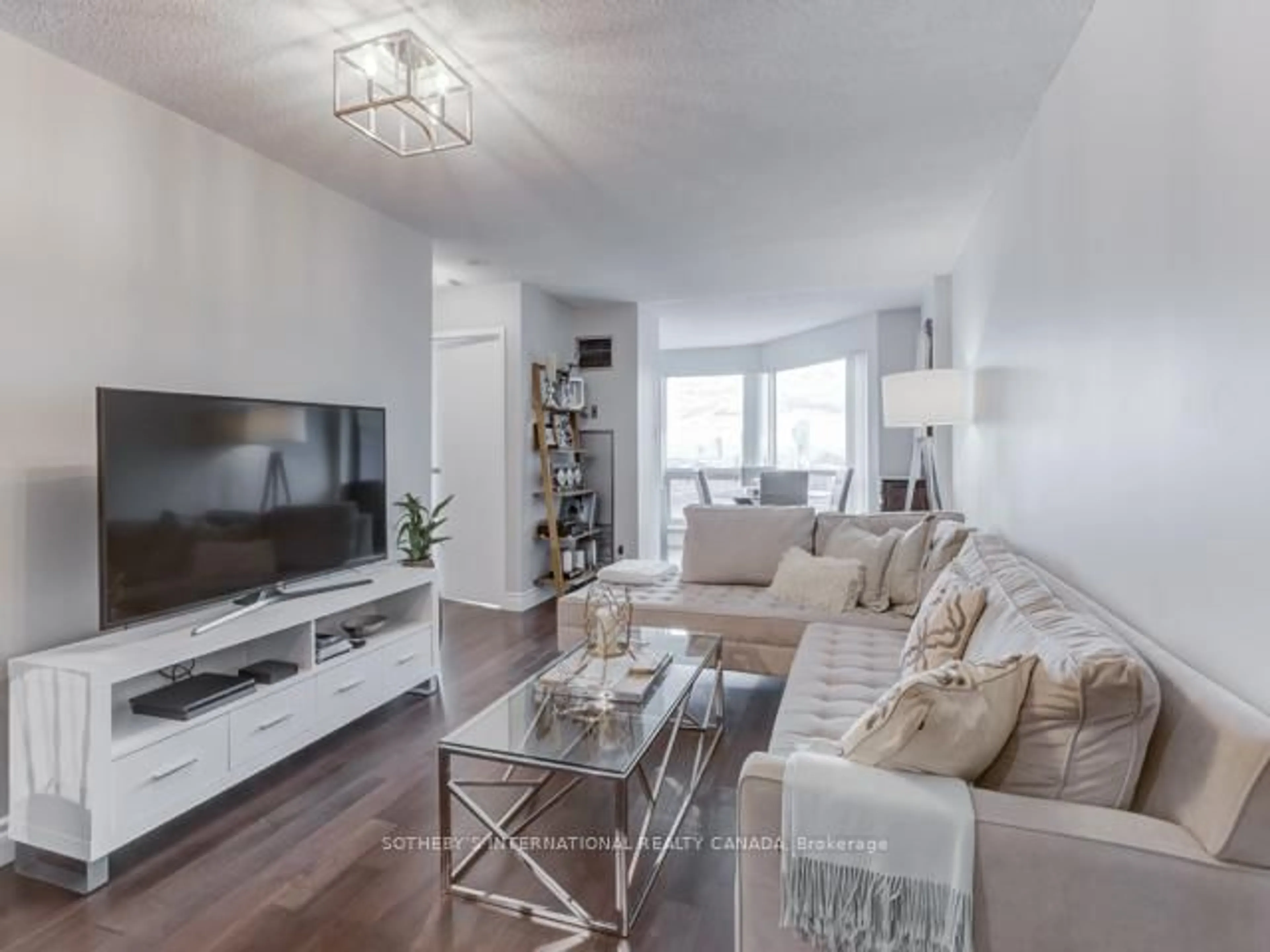 Living room with furniture, wood/laminate floor for 10 Yonge St #2608, Toronto Ontario M5E 1R4