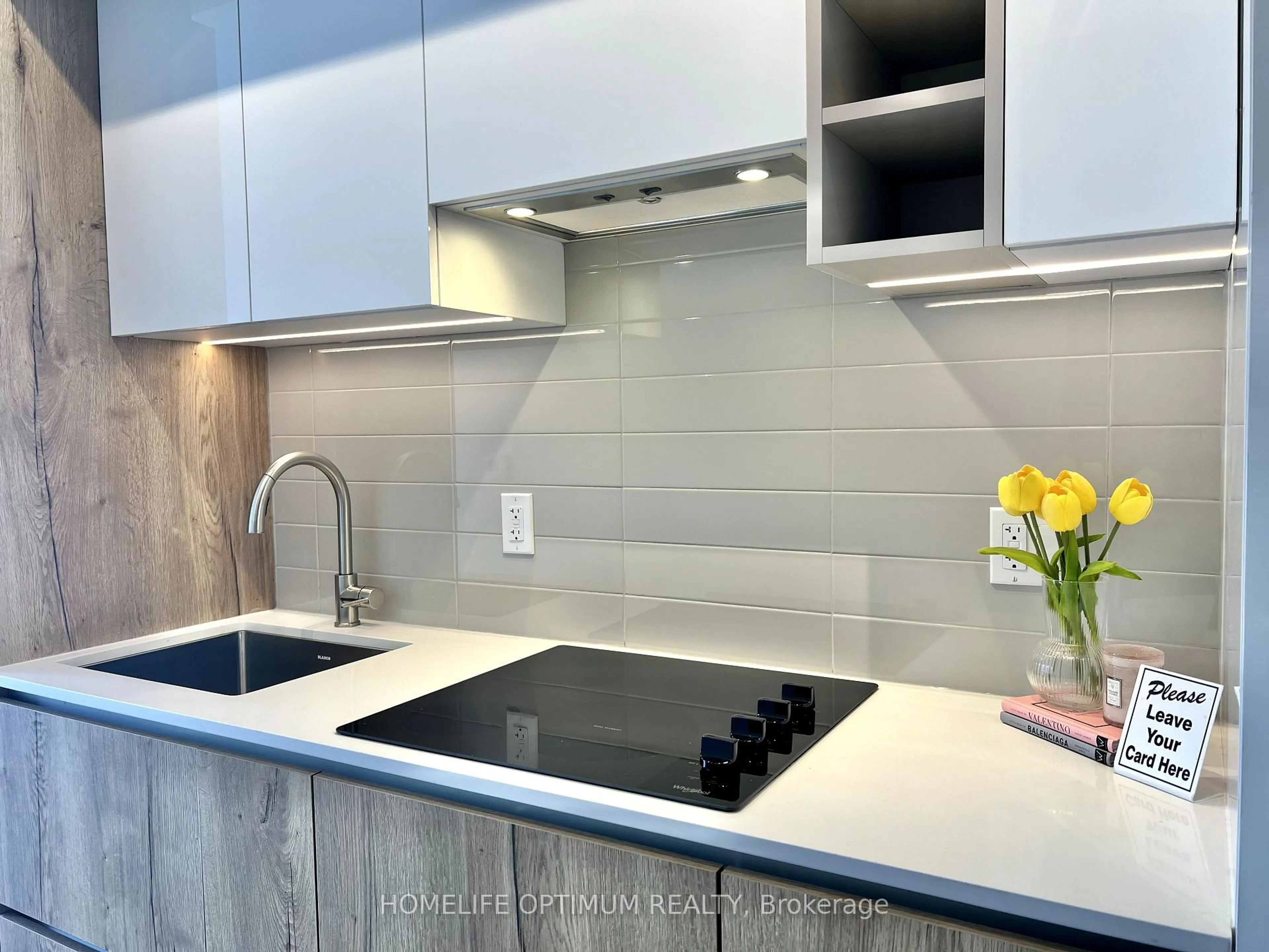 Contemporary kitchen, ceramic/tile floor for 319 Jarvis St #2508, Toronto Ontario M5B 0C8