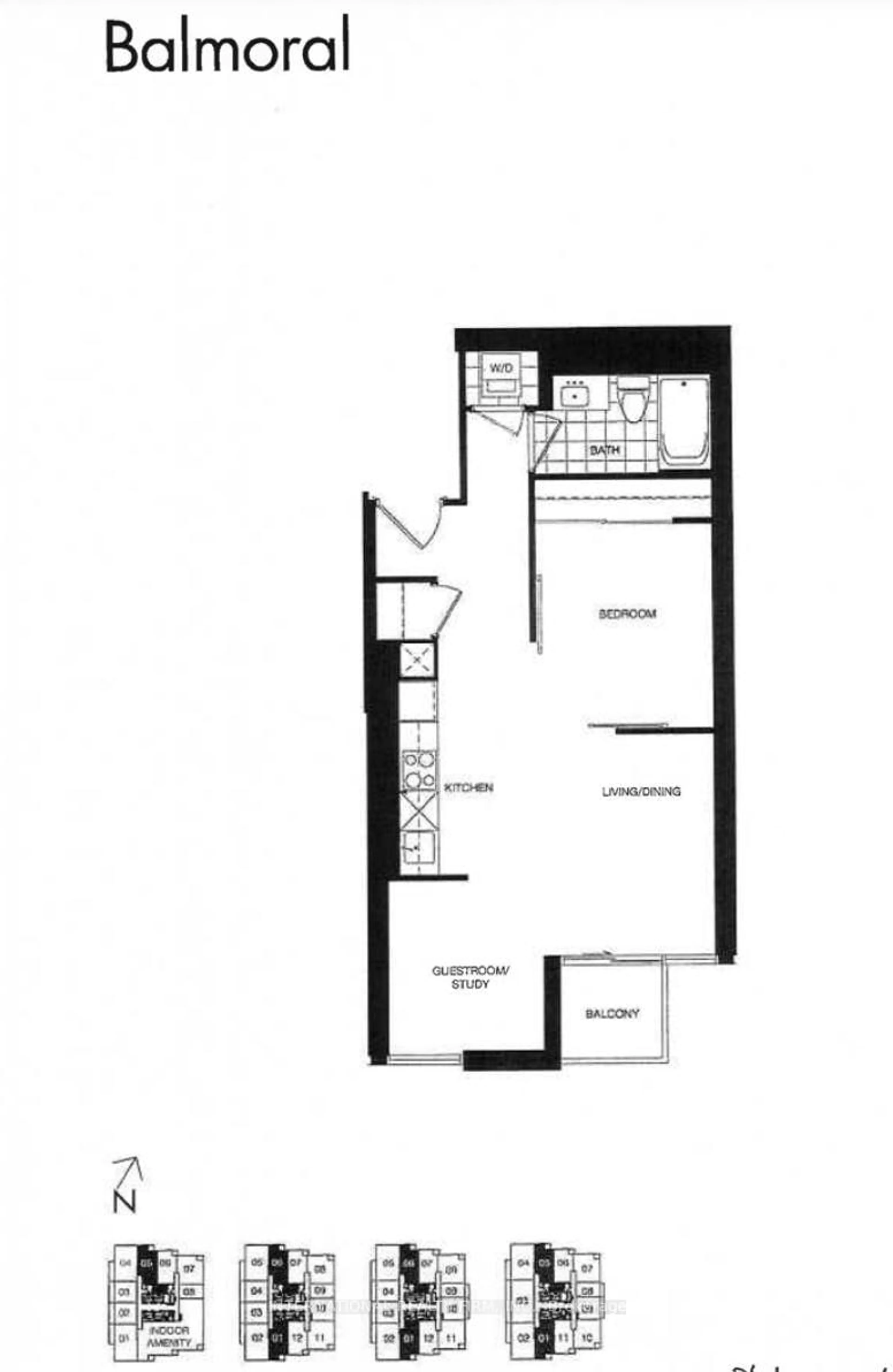 Floor plan for 395 Bloor St #5101, Toronto Ontario M4W 0B4
