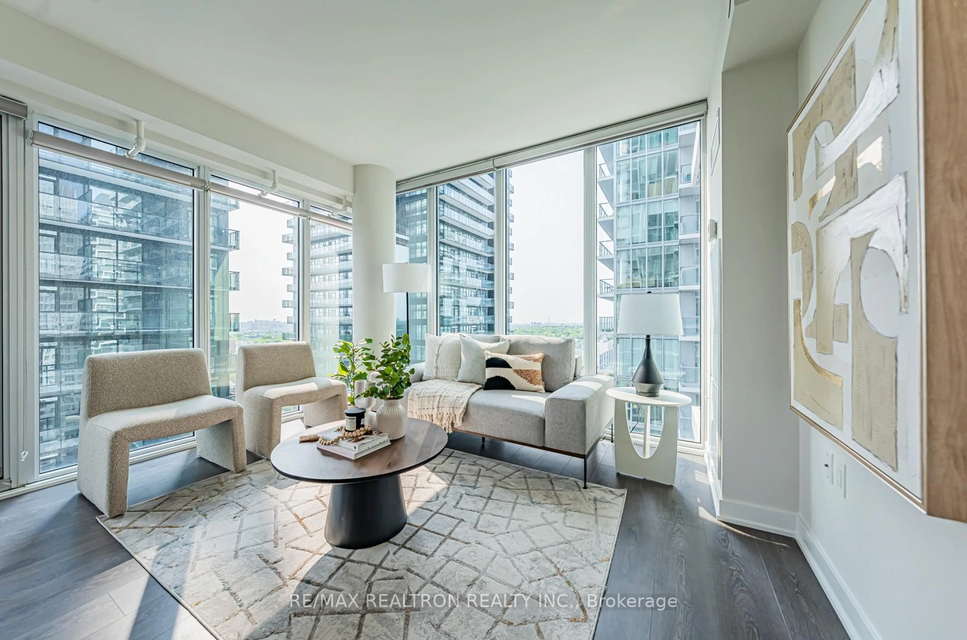 Living room with furniture, unknown for 99 Broadway Ave #2604 Nt, Toronto Ontario M4P 1V2
