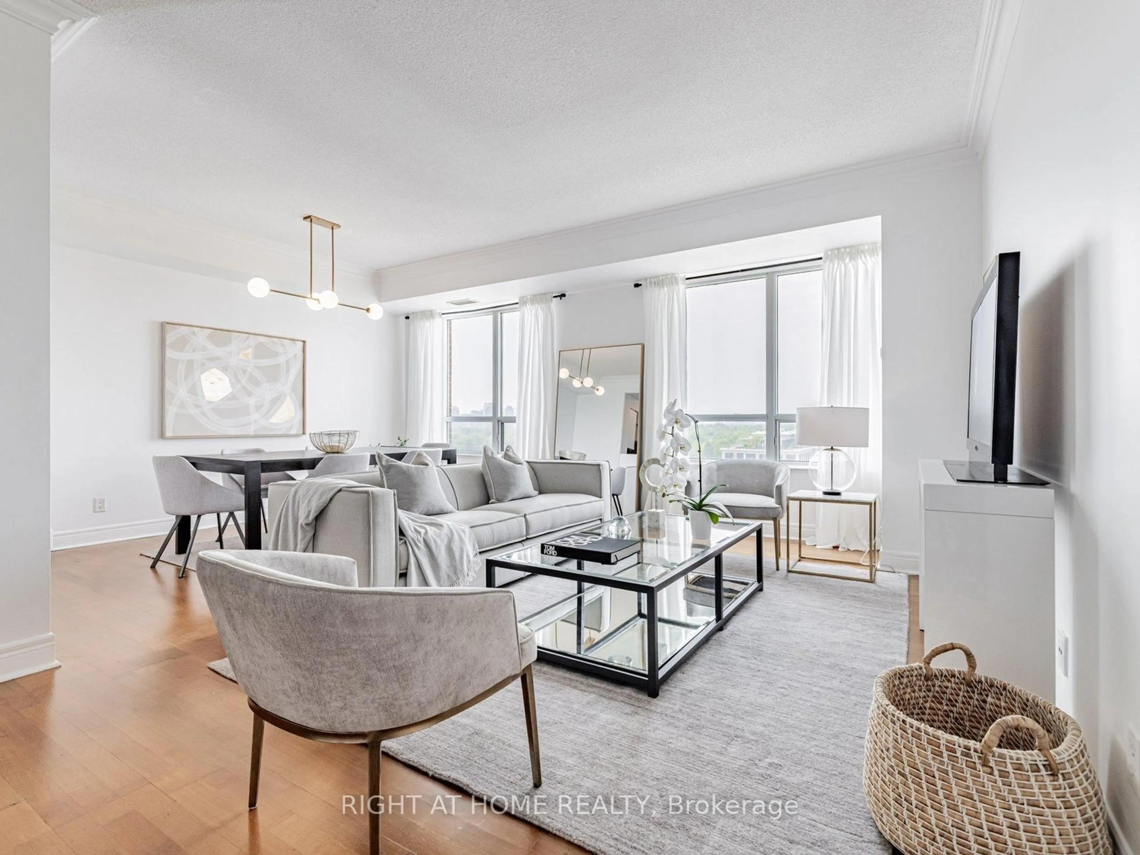 Living room with furniture, unknown for 1 Clairtrell Rd #RG1, Toronto Ontario M2N 7H6