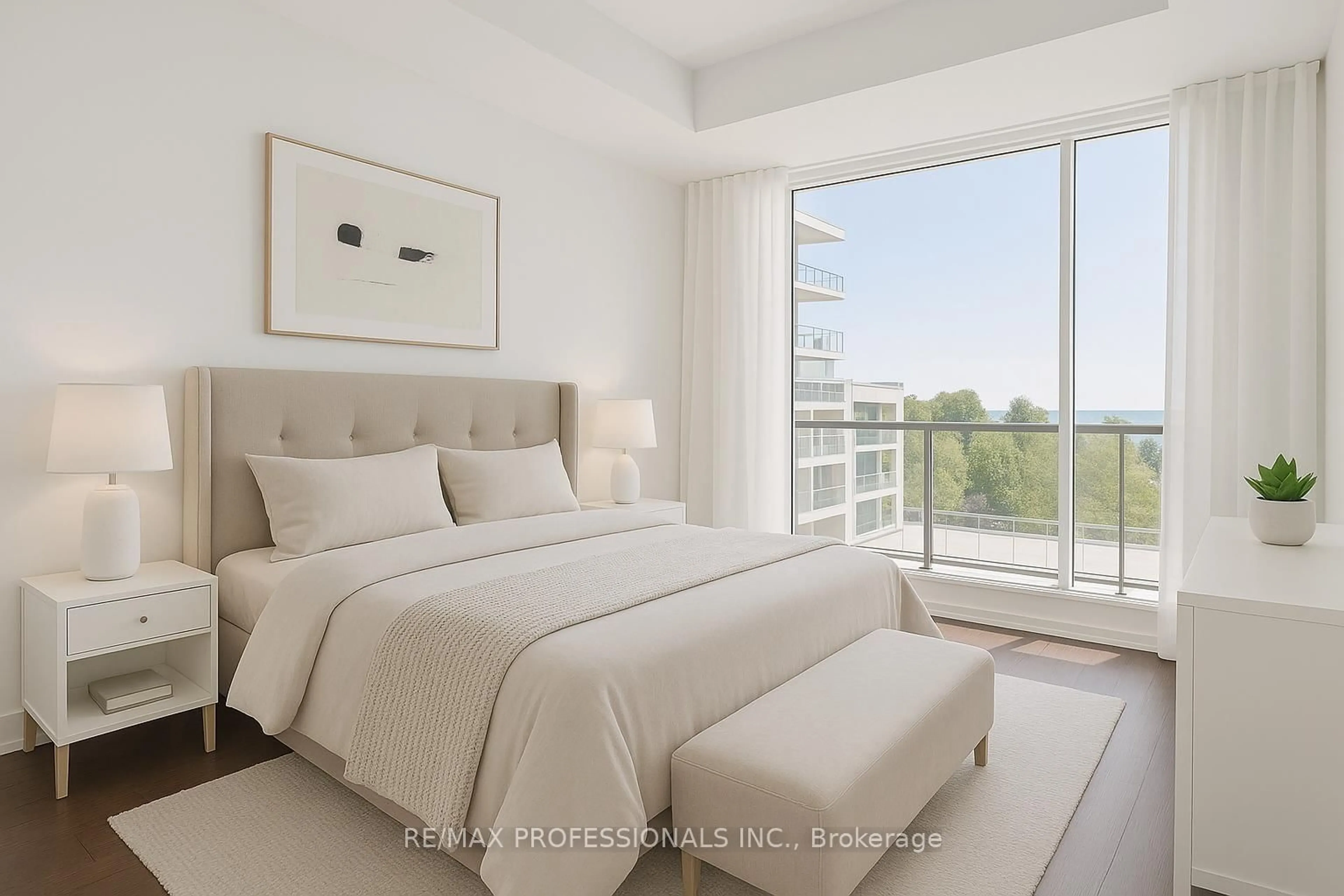Bedroom with bed, unknown for 30 Inn On The Park Dr #320, Toronto Ontario M3C 0P7