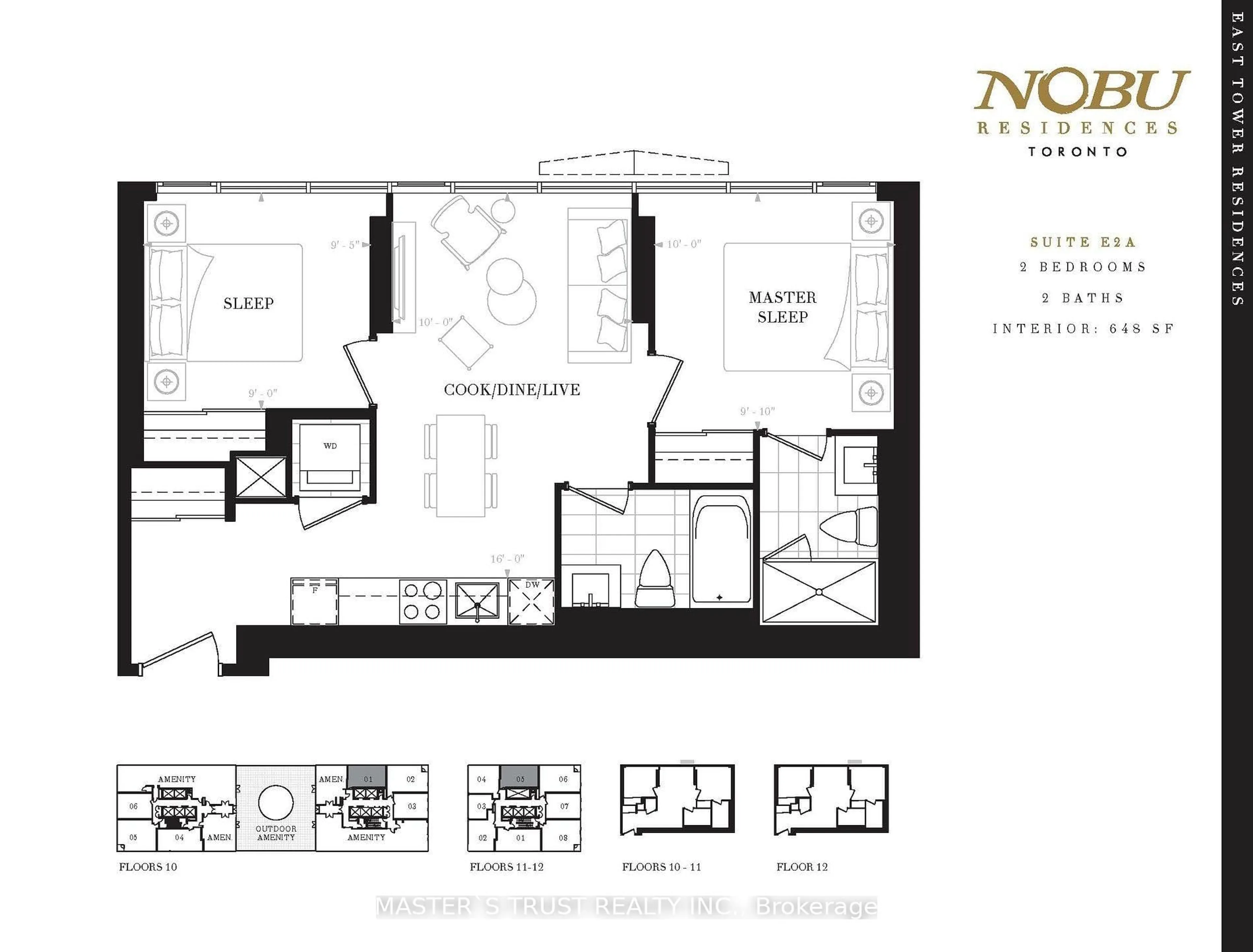 Floor plan for 15 Mercer St #1105, Toronto Ontario M5V 0T8