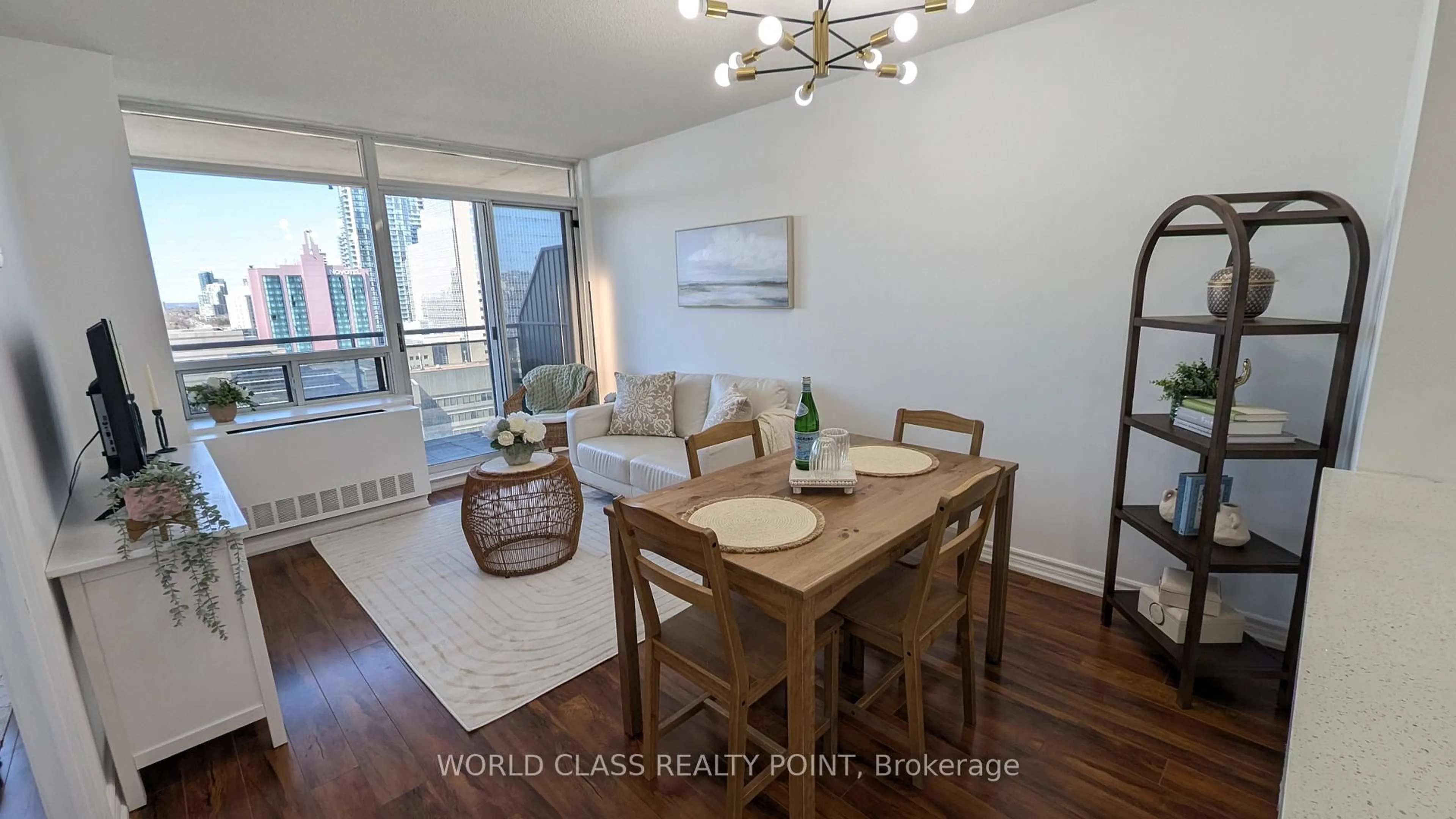 Dining room, wood/laminate floor for 155 Beecroft Rd #1807, Toronto Ontario M2N 7C6