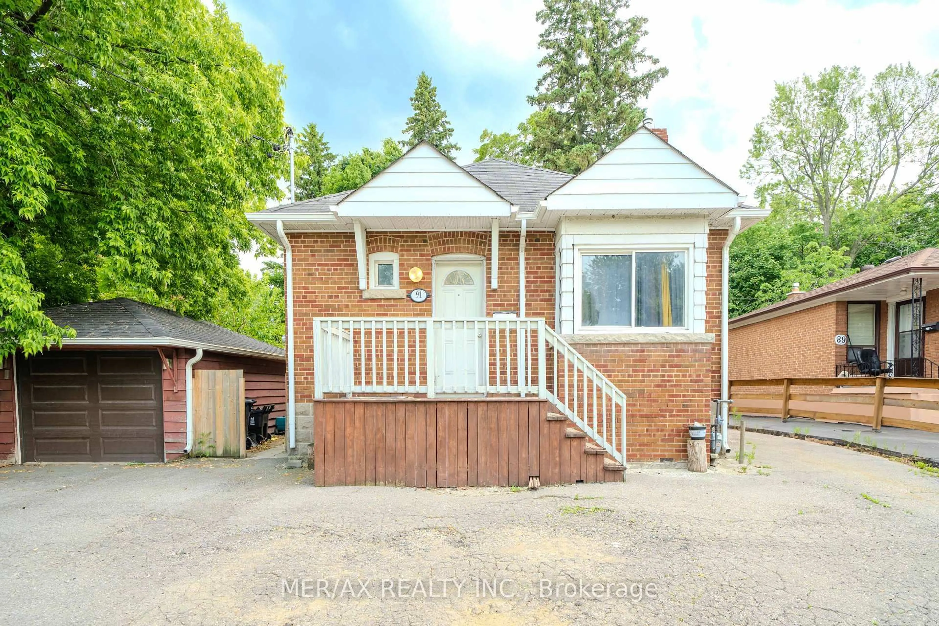 Home with brick exterior material, street for 91 Steeles Ave, Toronto Ontario M2M 3Y4