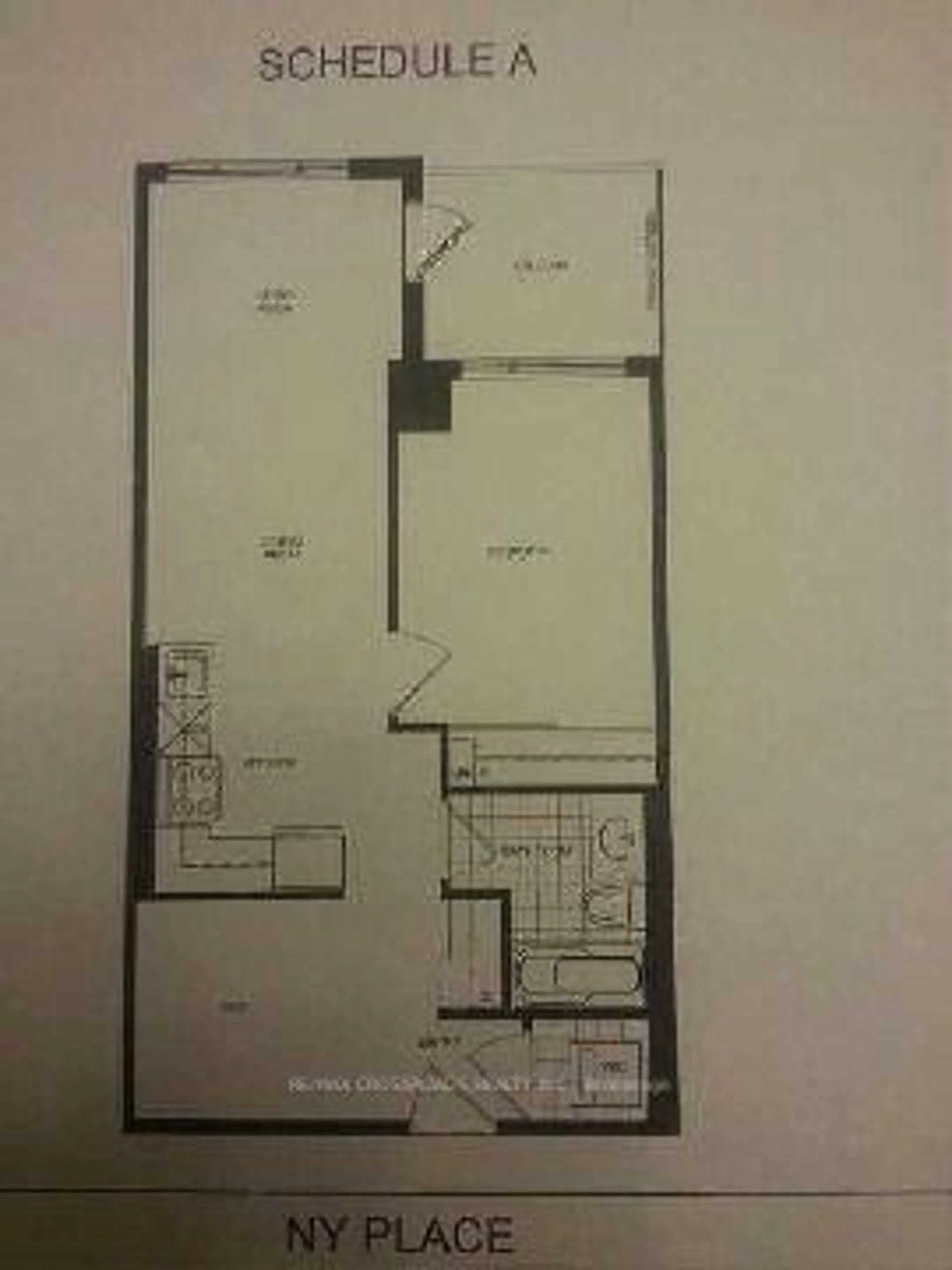 Floor plan for 17 Kenaston Gdns #414, Toronto Ontario M2K 0B9