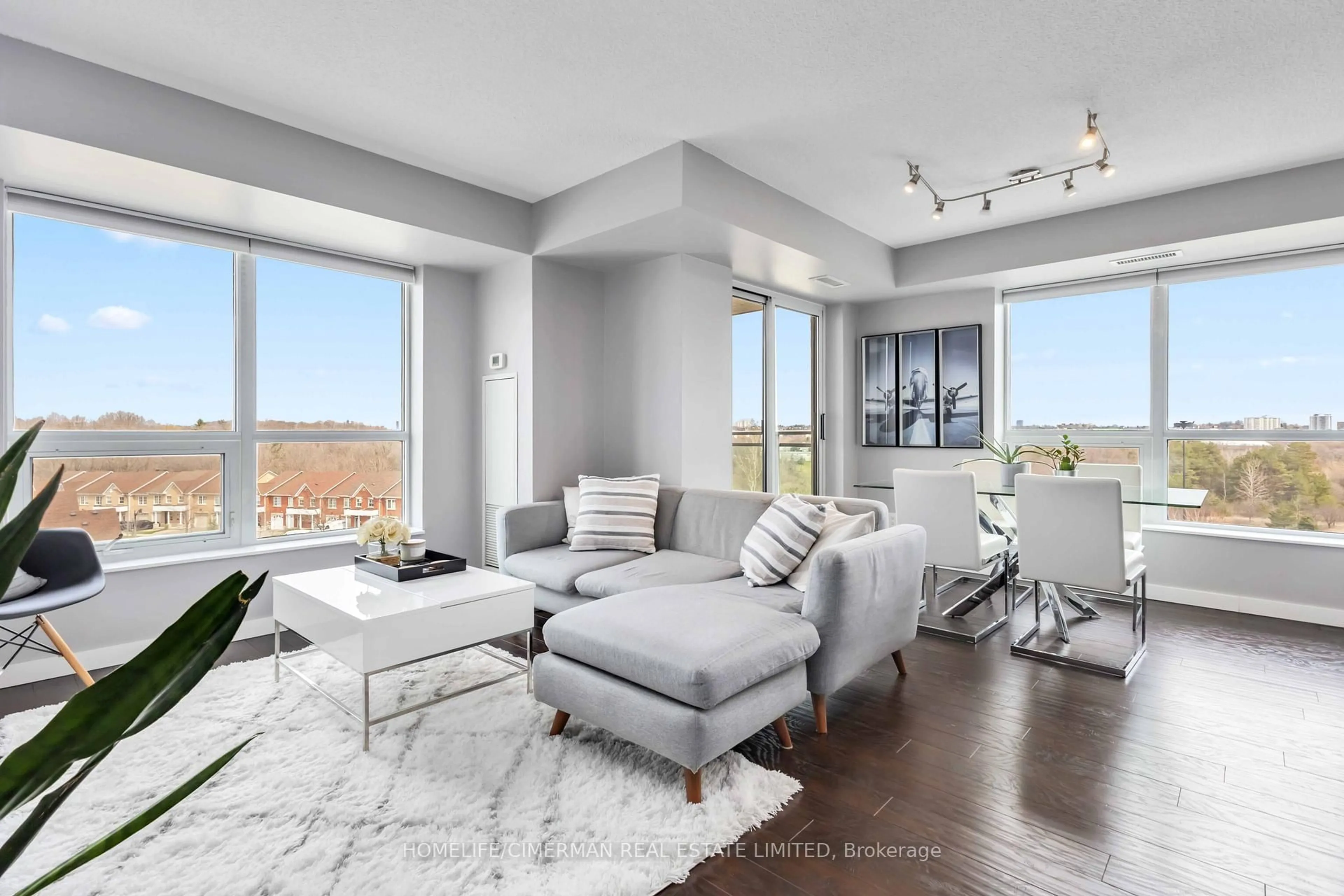 Living room with furniture, unknown for 120 Dallimore Circ #607, Toronto Ontario M3C 4J1