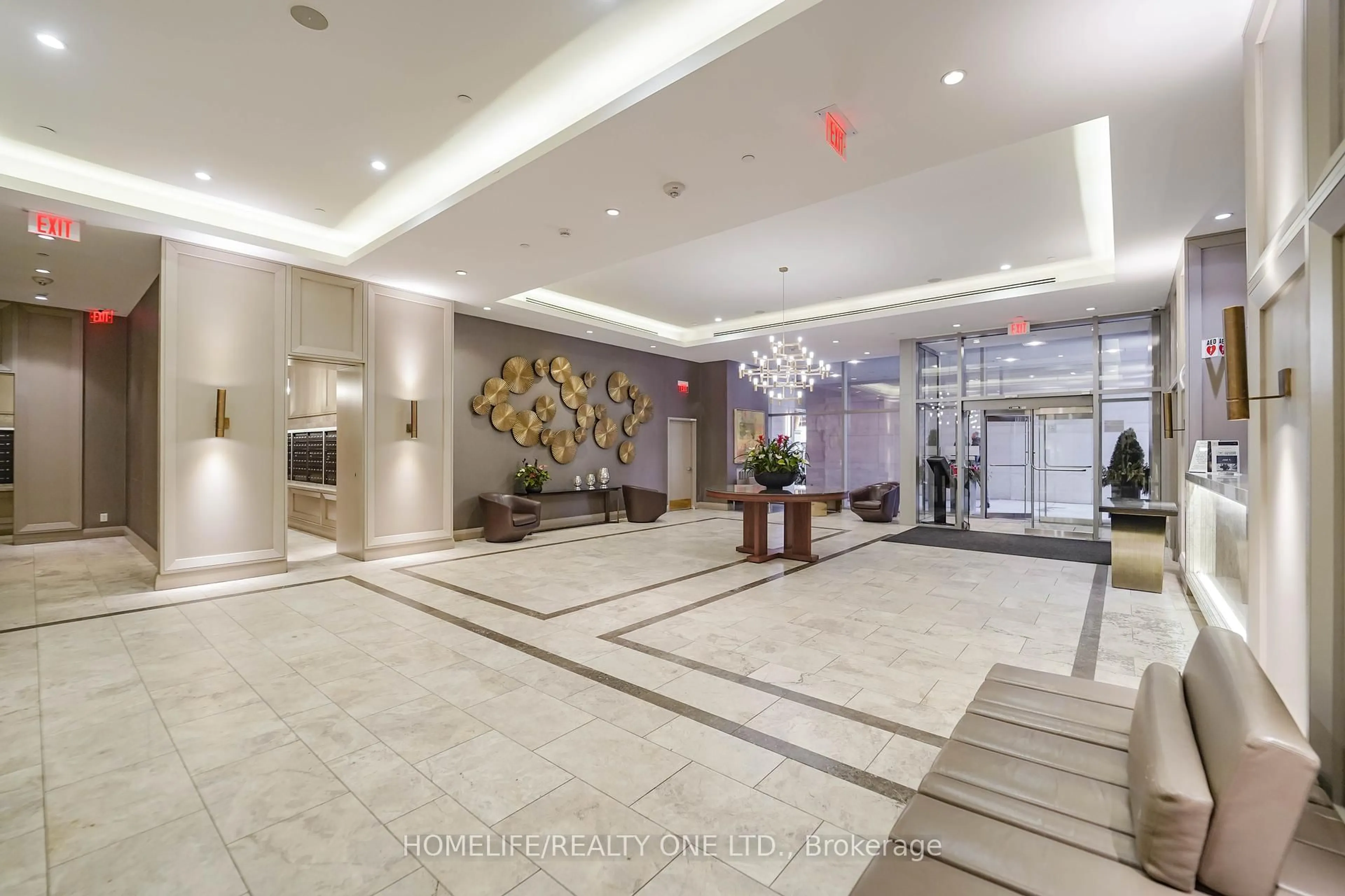 Lobby for 155 Yorkville Ave #2915, Toronto Ontario M5R 0B4
