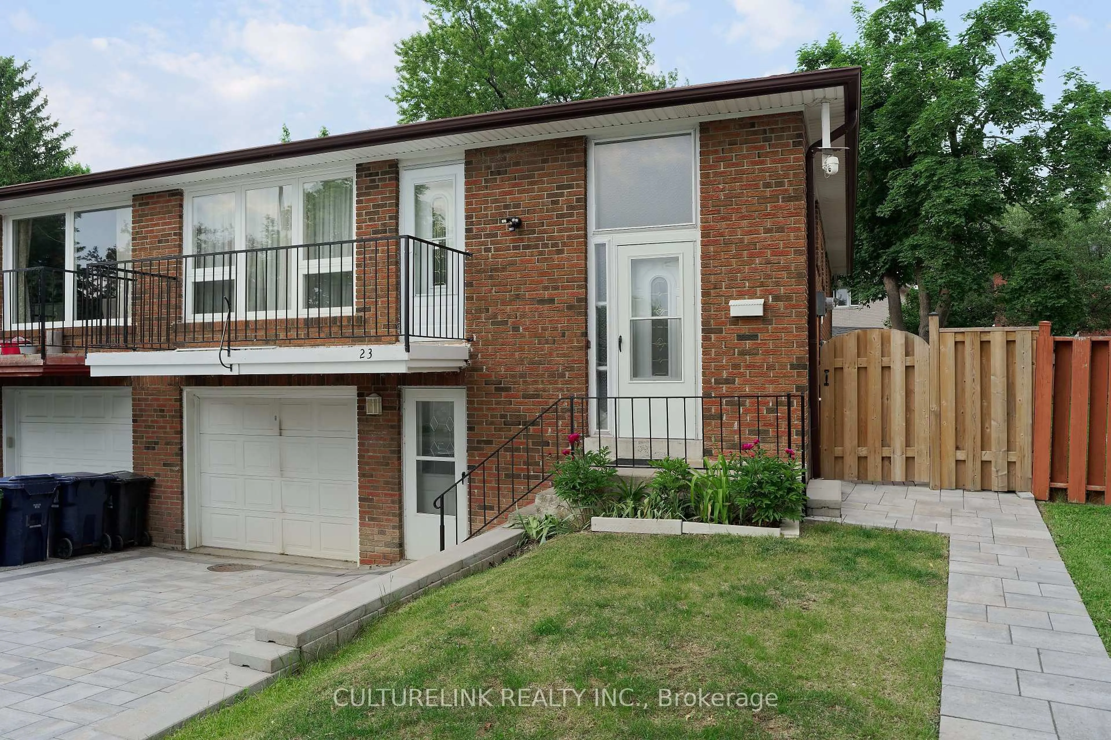 Home with brick exterior material, street for 23 Lowbank Crt, Toronto Ontario M2M 3A5