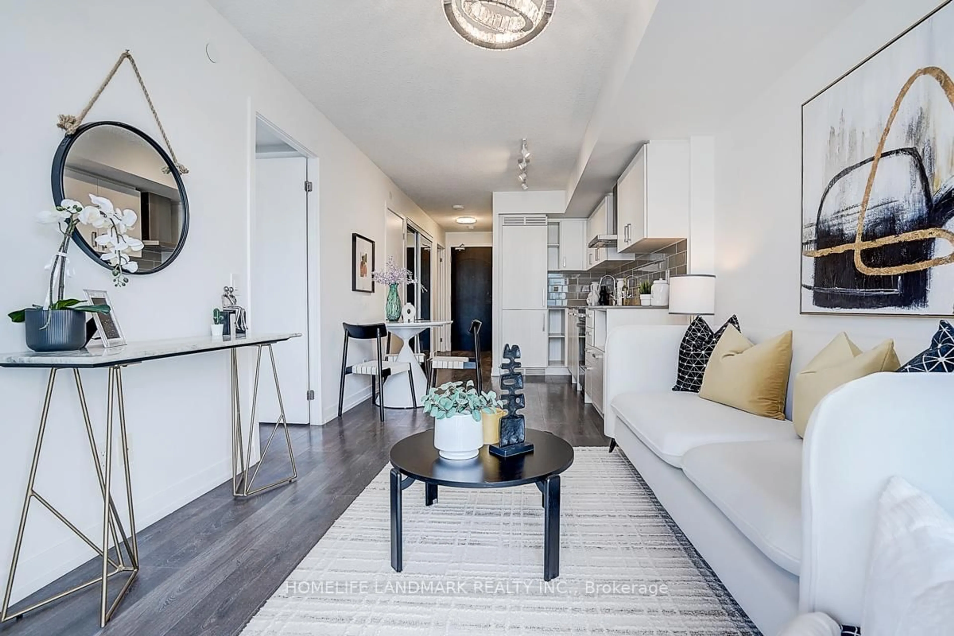 Living room with furniture, unknown for 125 Redpath Ave #2306, Toronto Ontario M4S 0B5