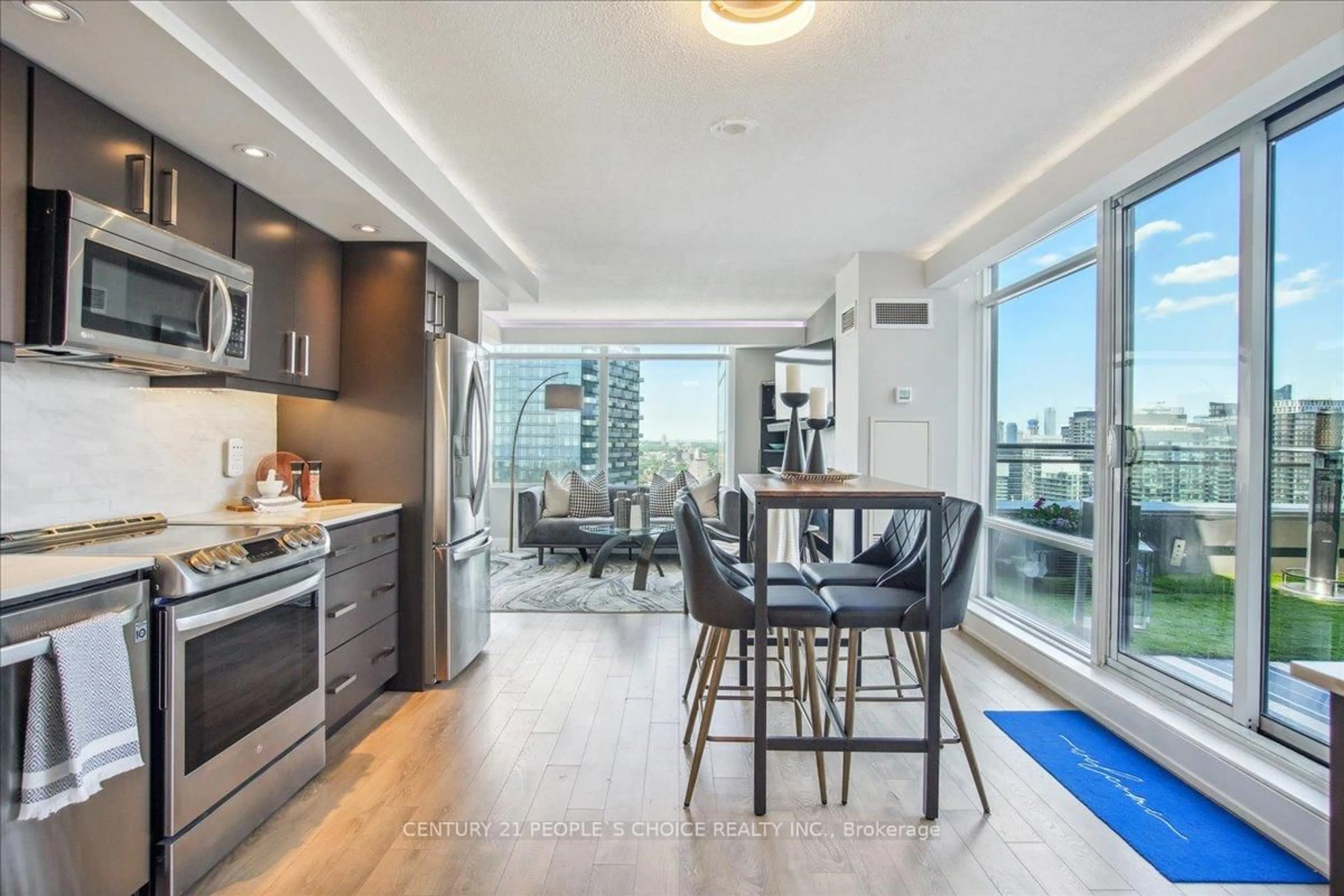 Open concept kitchen, unknown for 25 Telegram Mews #PH5201, Toronto Ontario M5V 3Z1