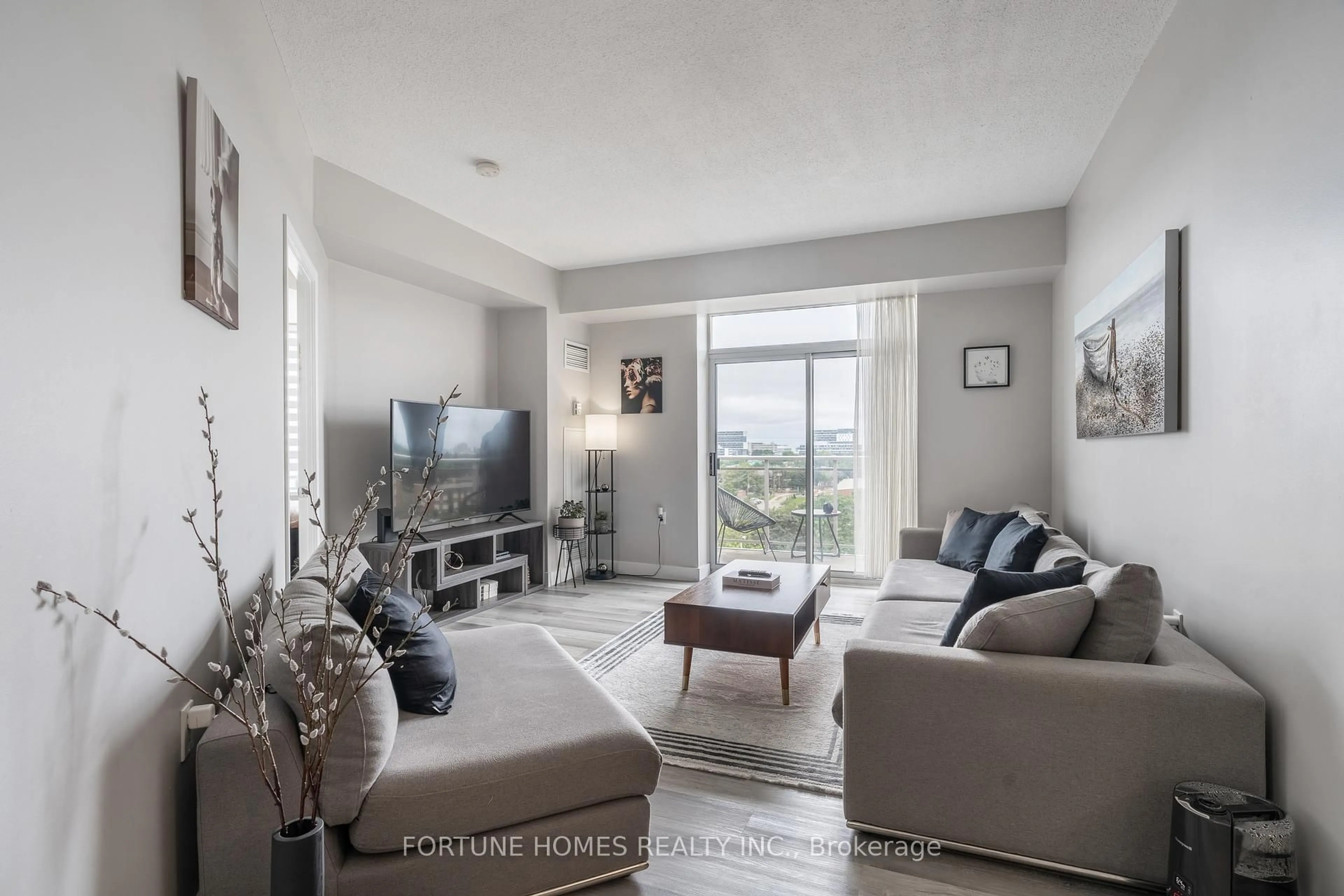 Living room with furniture, unknown for 650 Lawrence Ave #816, Toronto Ontario M6A 3E8