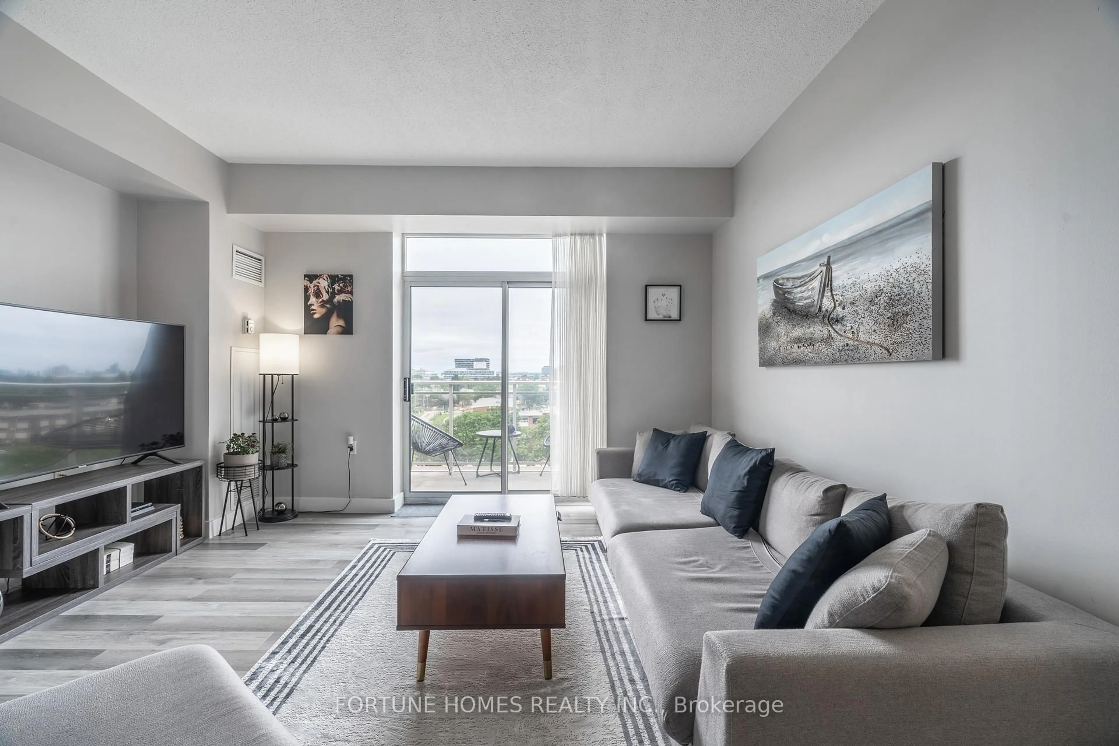 Living room with furniture, unknown for 650 Lawrence Ave #816, Toronto Ontario M6A 3E8