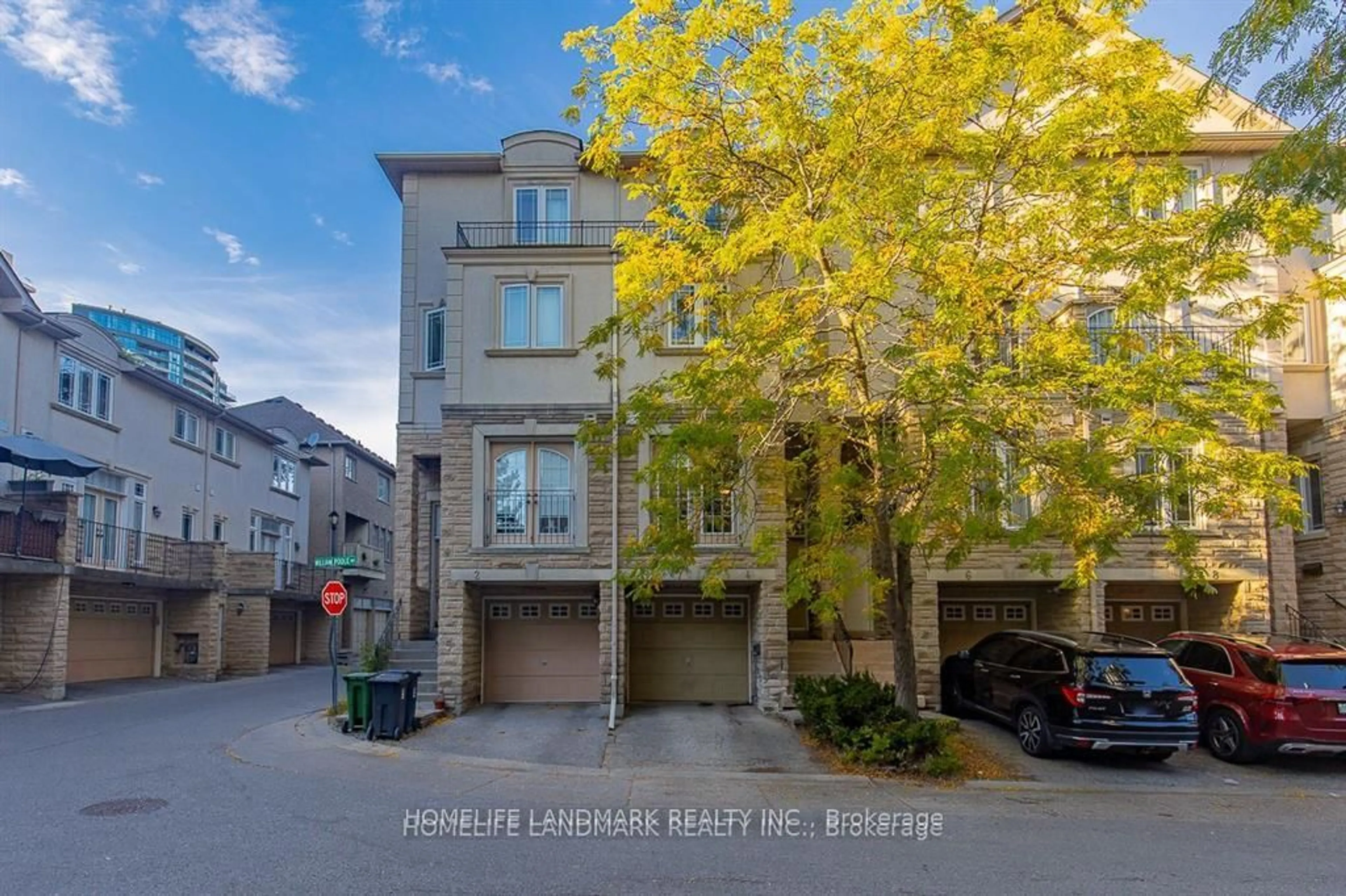 A pic from outside/outdoor area/front of a property/back of a property/a pic from drone, street for 4 William Poole Way, Toronto Ontario M2N 7A7