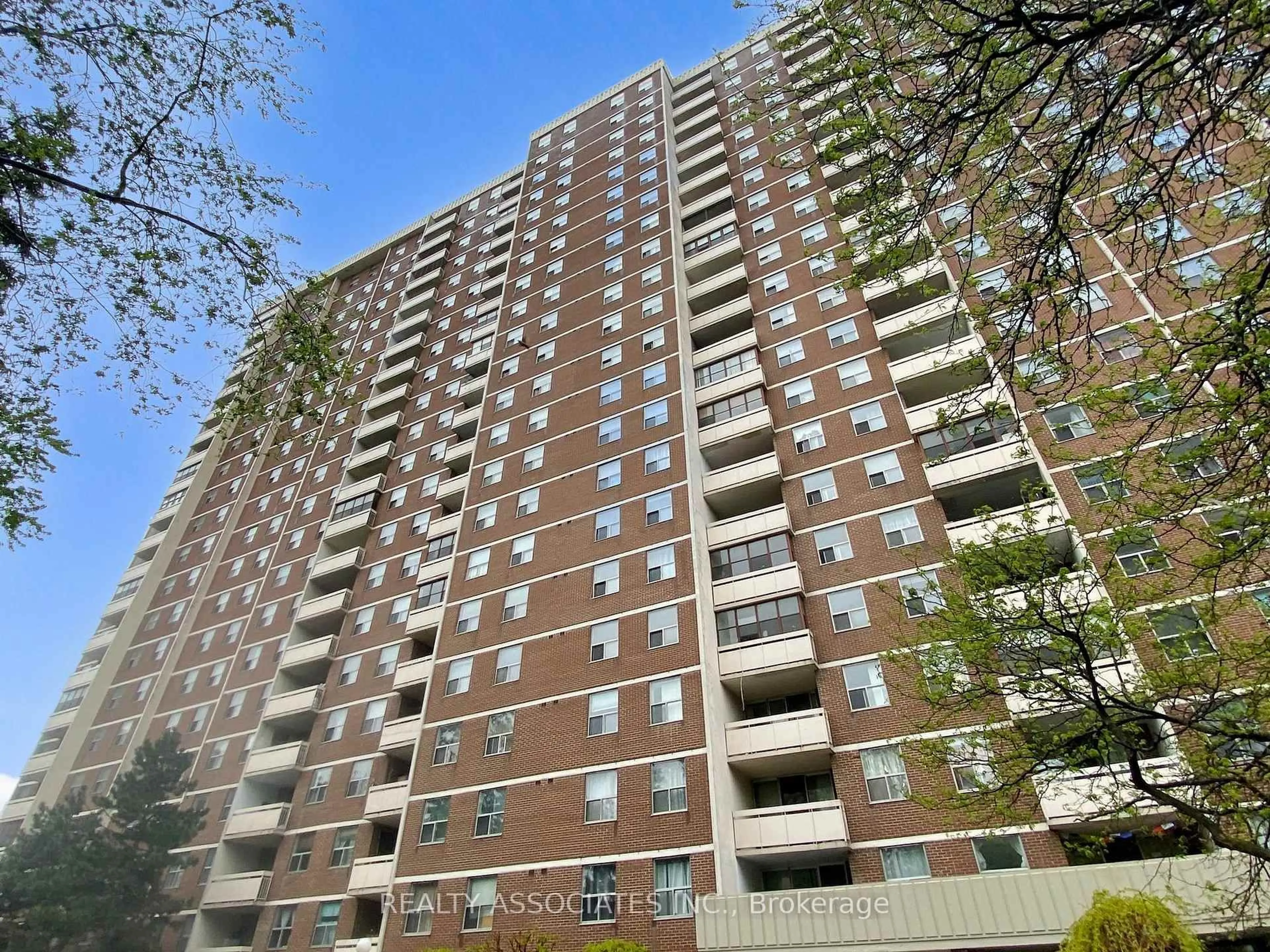 A pic from outside/outdoor area/front of a property/back of a property/a pic from drone, unknown for 205 Hilda Ave #1704, Toronto Ontario M2M 4B1