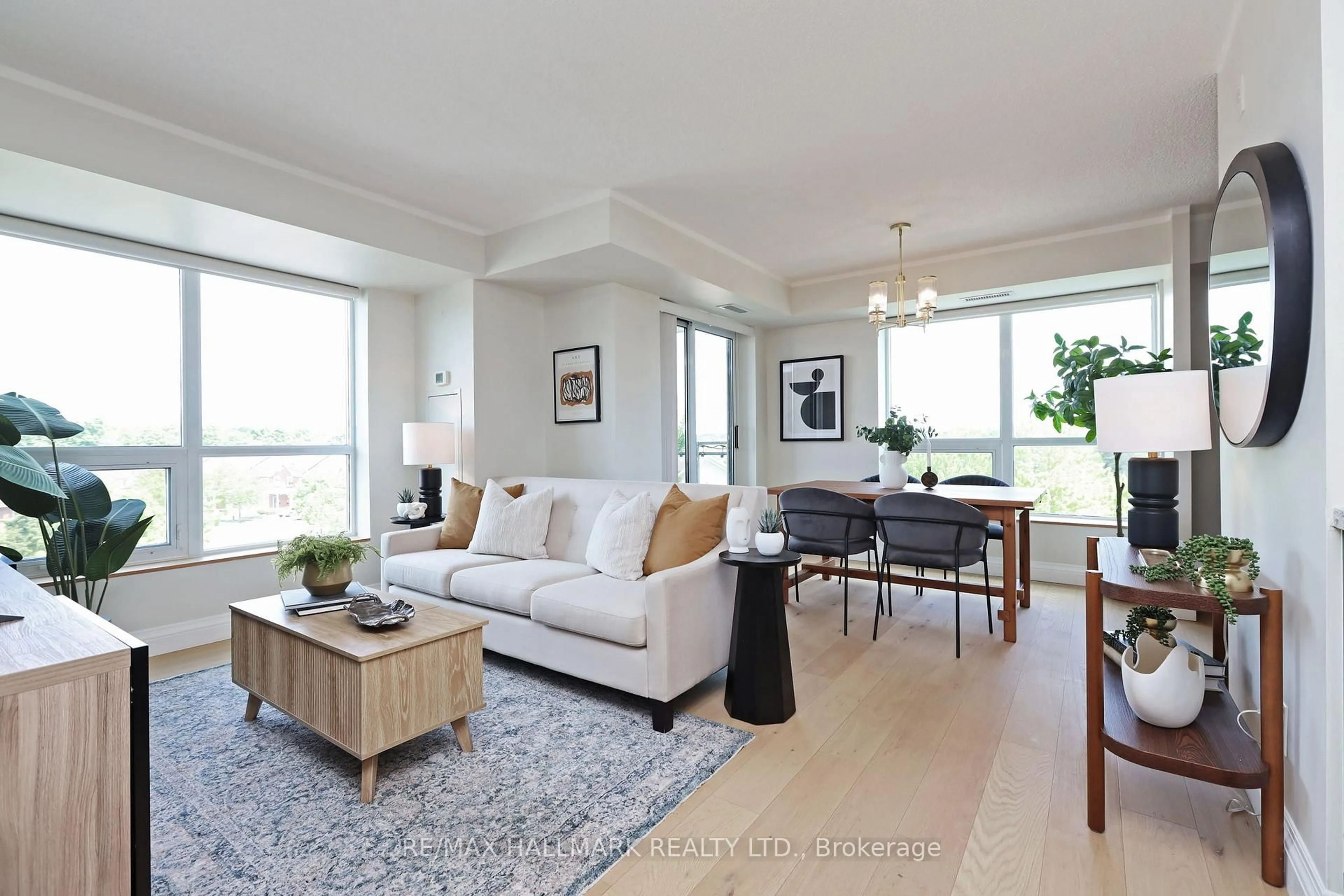 Living room with furniture, unknown for 120 Dallimore Circ #407, Toronto Ontario M3C 4J1