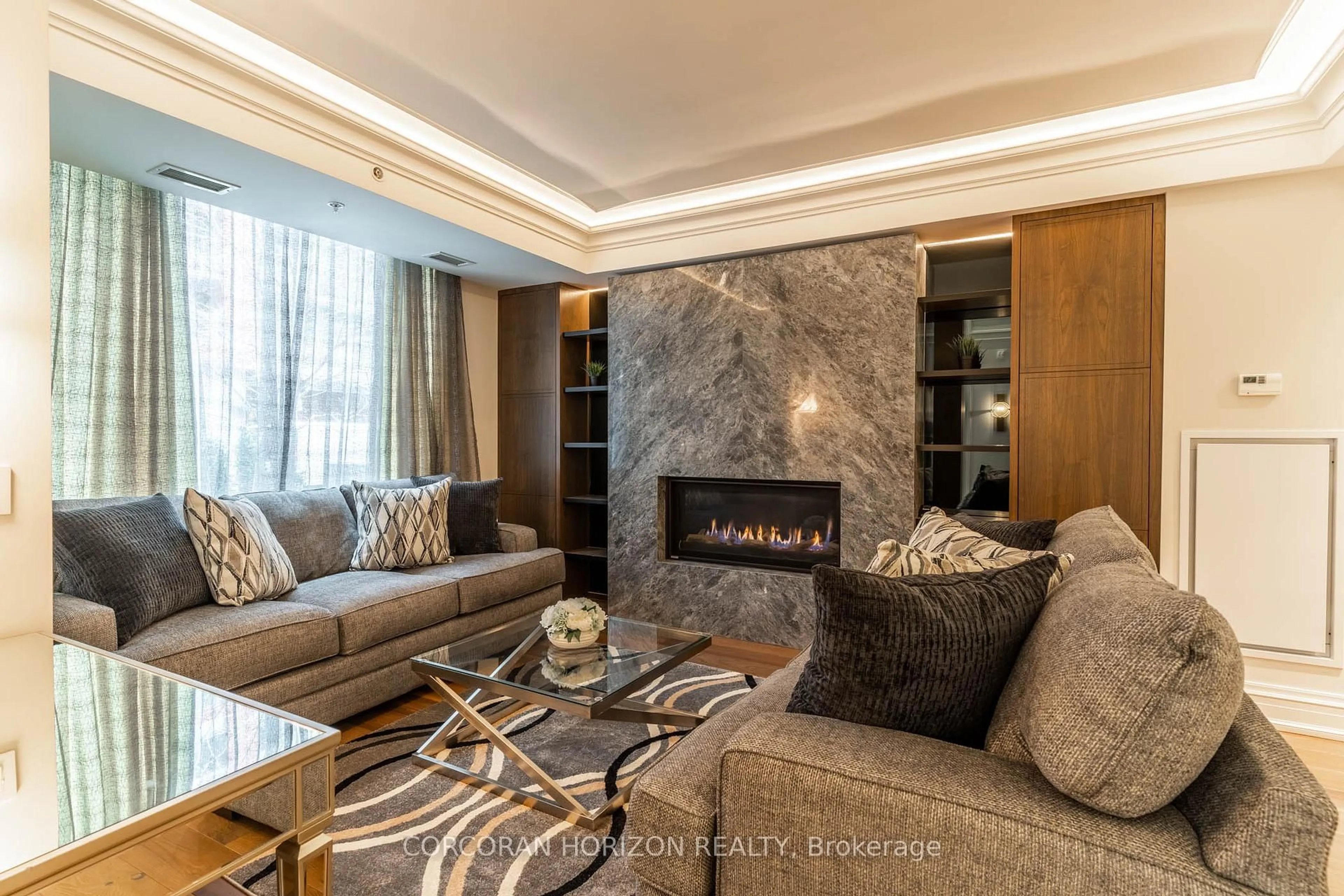 Living room with furniture, unknown for 30 Nelson St #Th22, Toronto Ontario M5V 0H5