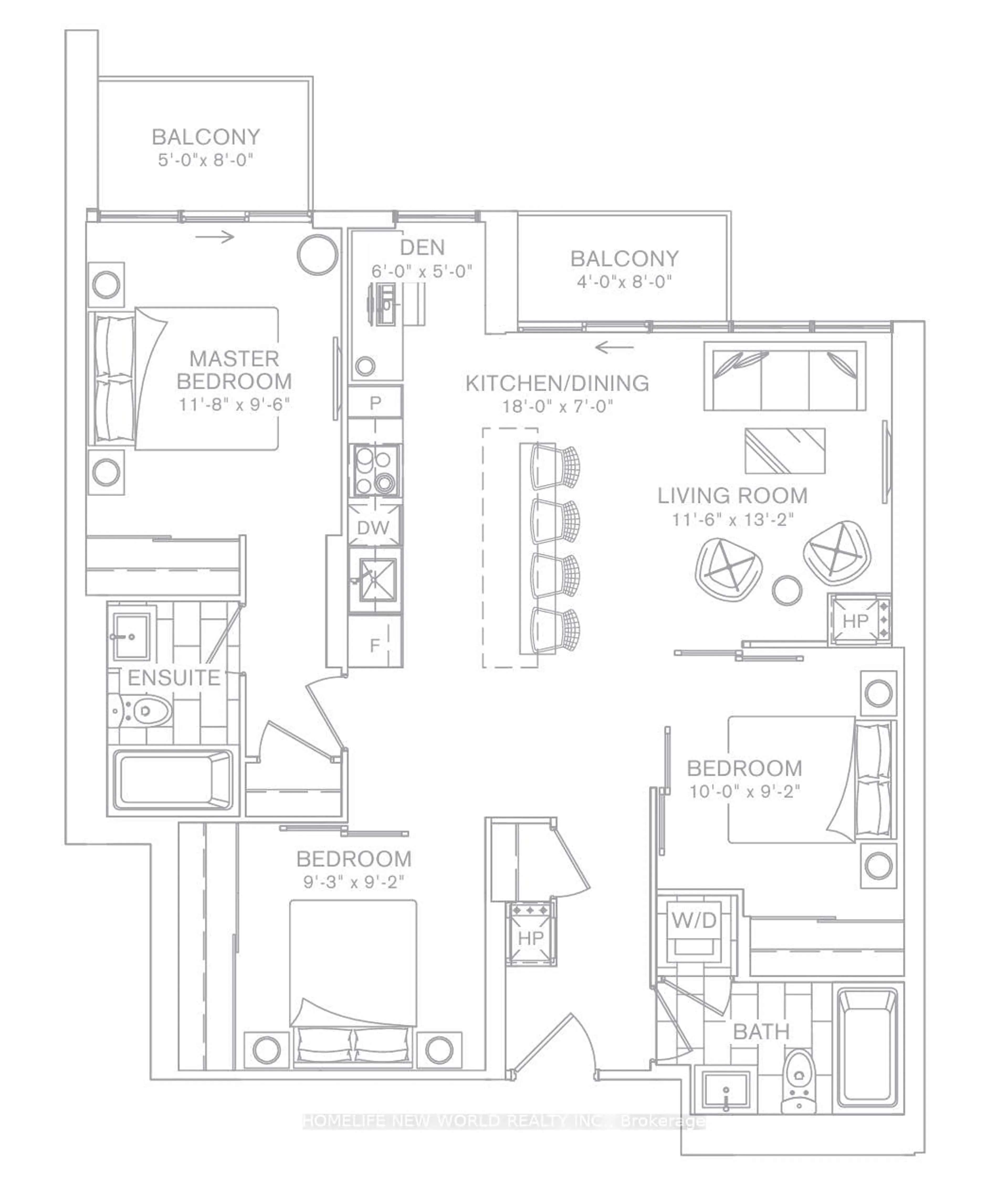 Floor plan for 210 Simcoe St #402, Toronto Ontario M5T 2W5