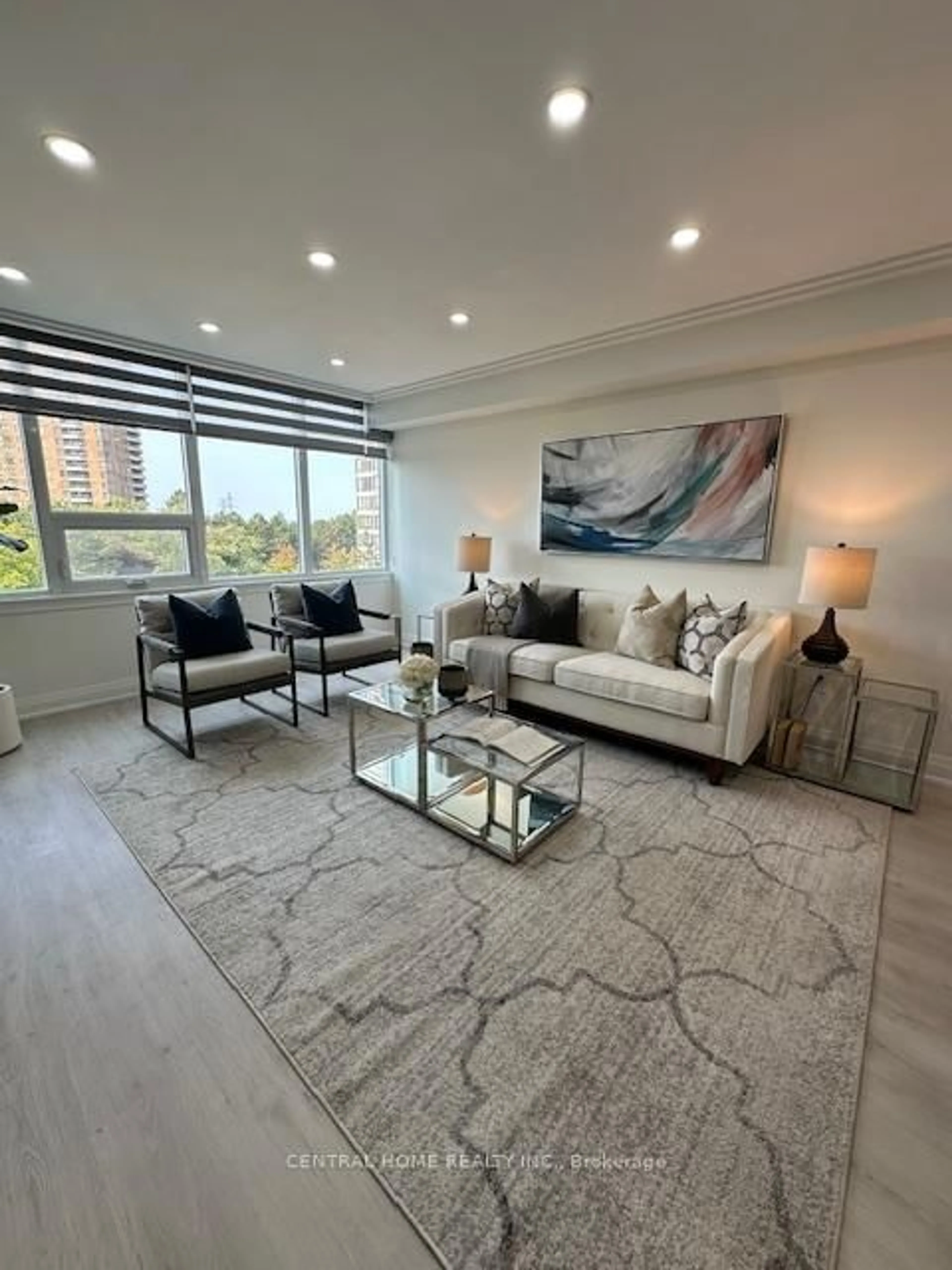 Living room with furniture, unknown for 55 Skymark Dr #605, Toronto Ontario M2H 3N4