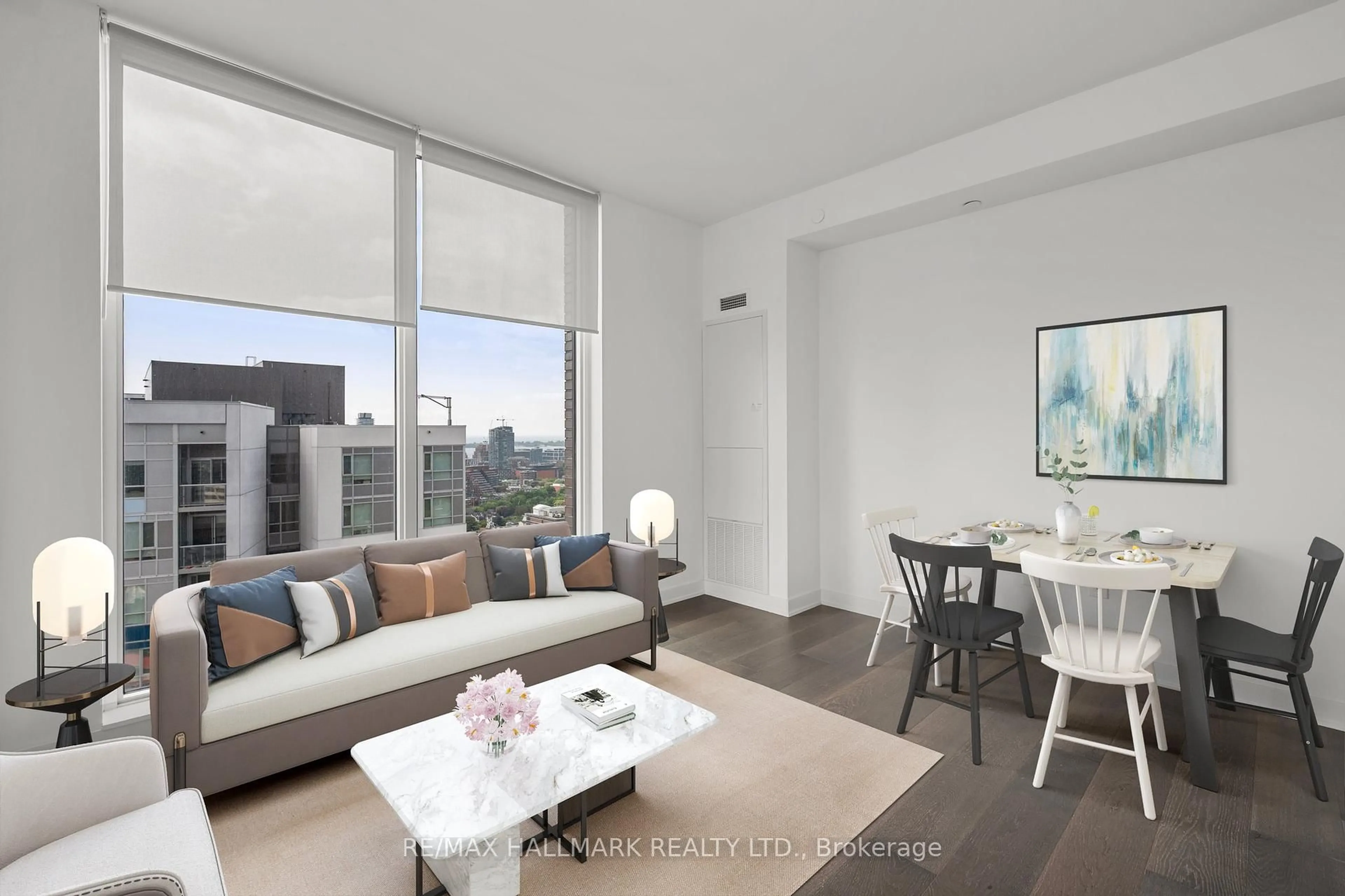 Living room with furniture, unknown for 130 River St #E-2802, Toronto Ontario M5A 0R8