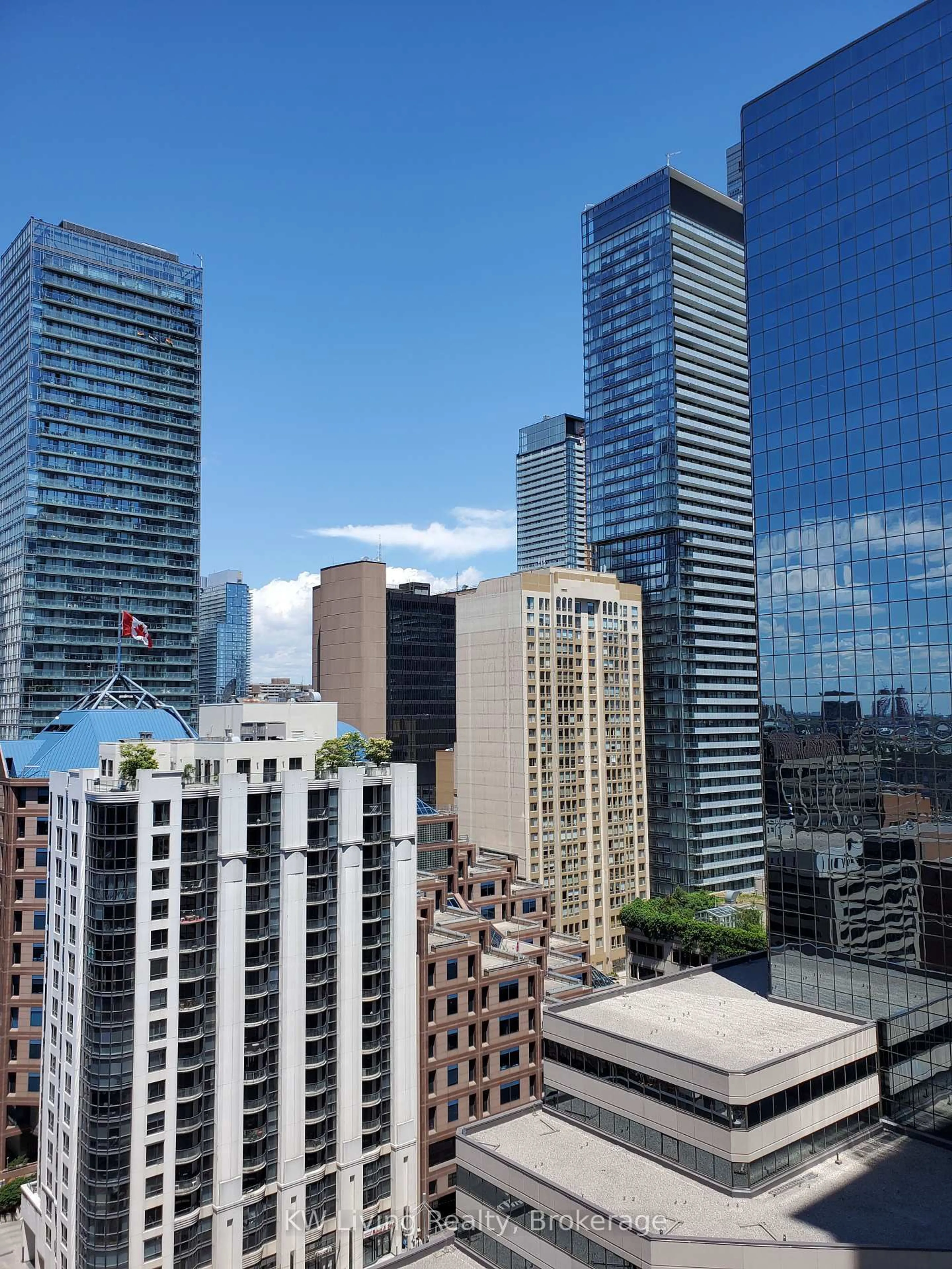 A pic from outside/outdoor area/front of a property/back of a property/a pic from drone, city buildings view from balcony for 770 Bay St #1905, Toronto Ontario M5G 0A6