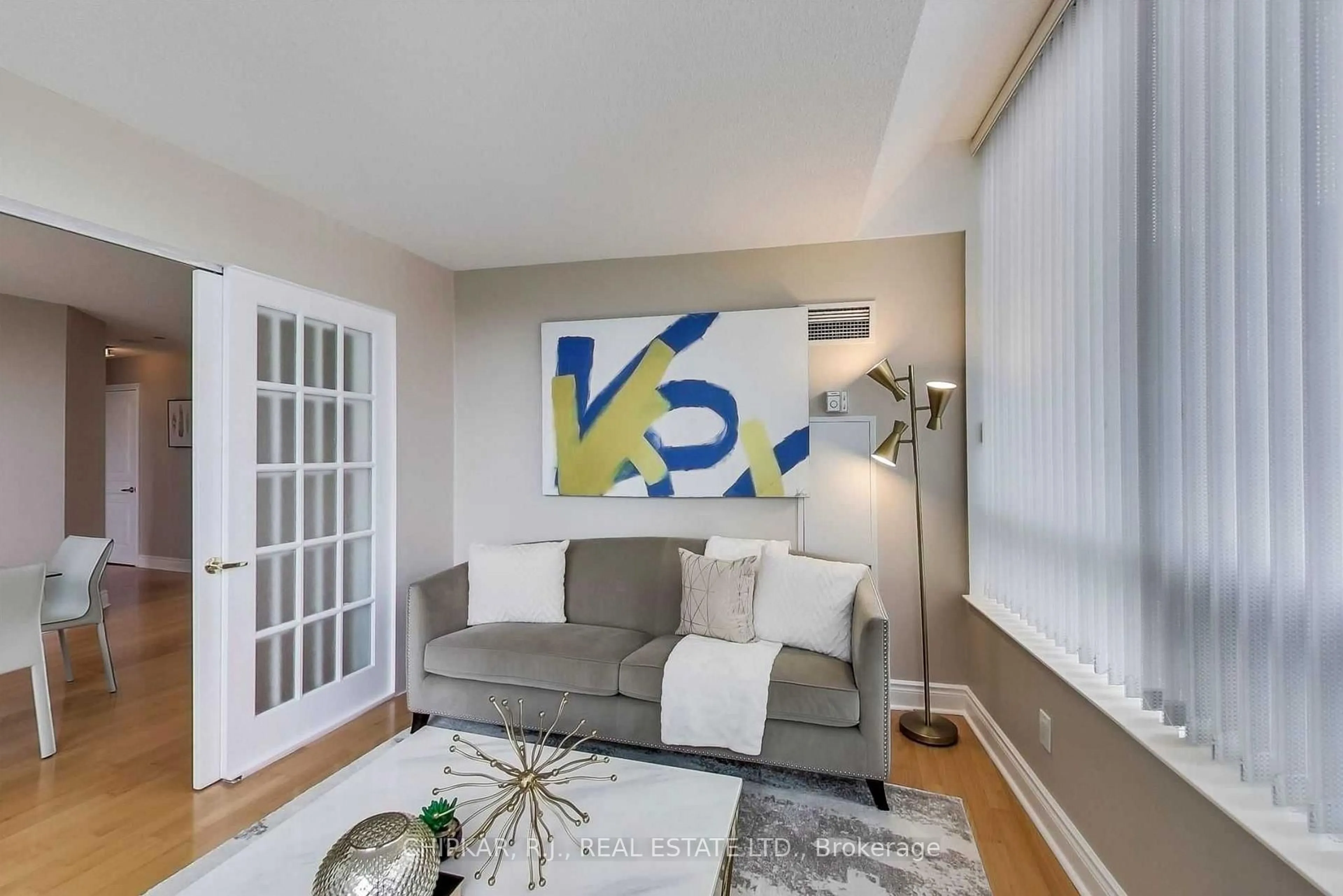 Living room with furniture, unknown for 15 Northtown Way #220, Toronto Ontario M2N 7A2