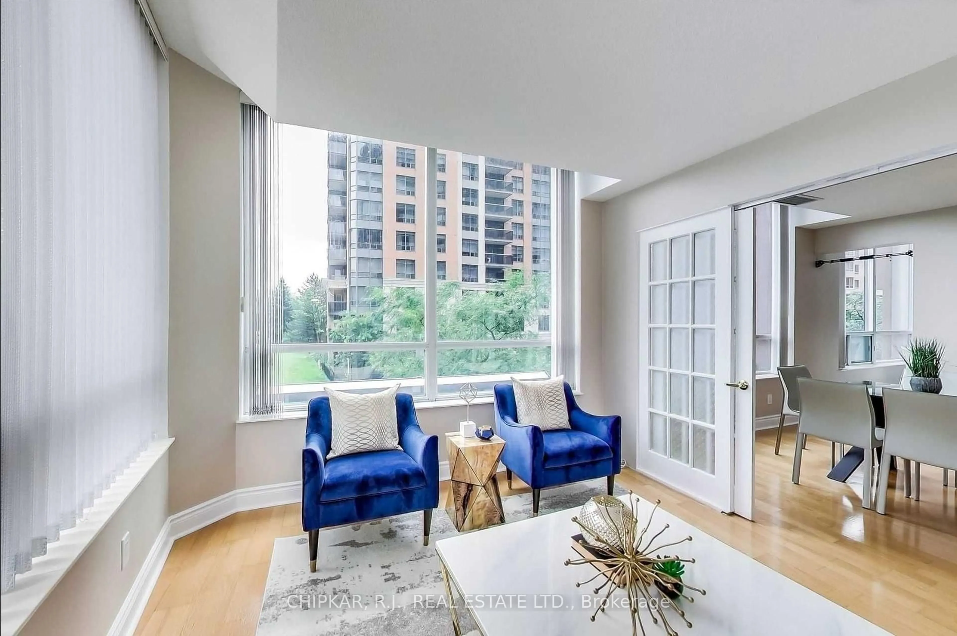 Living room with furniture, unknown for 15 Northtown Way #220, Toronto Ontario M2N 7A2