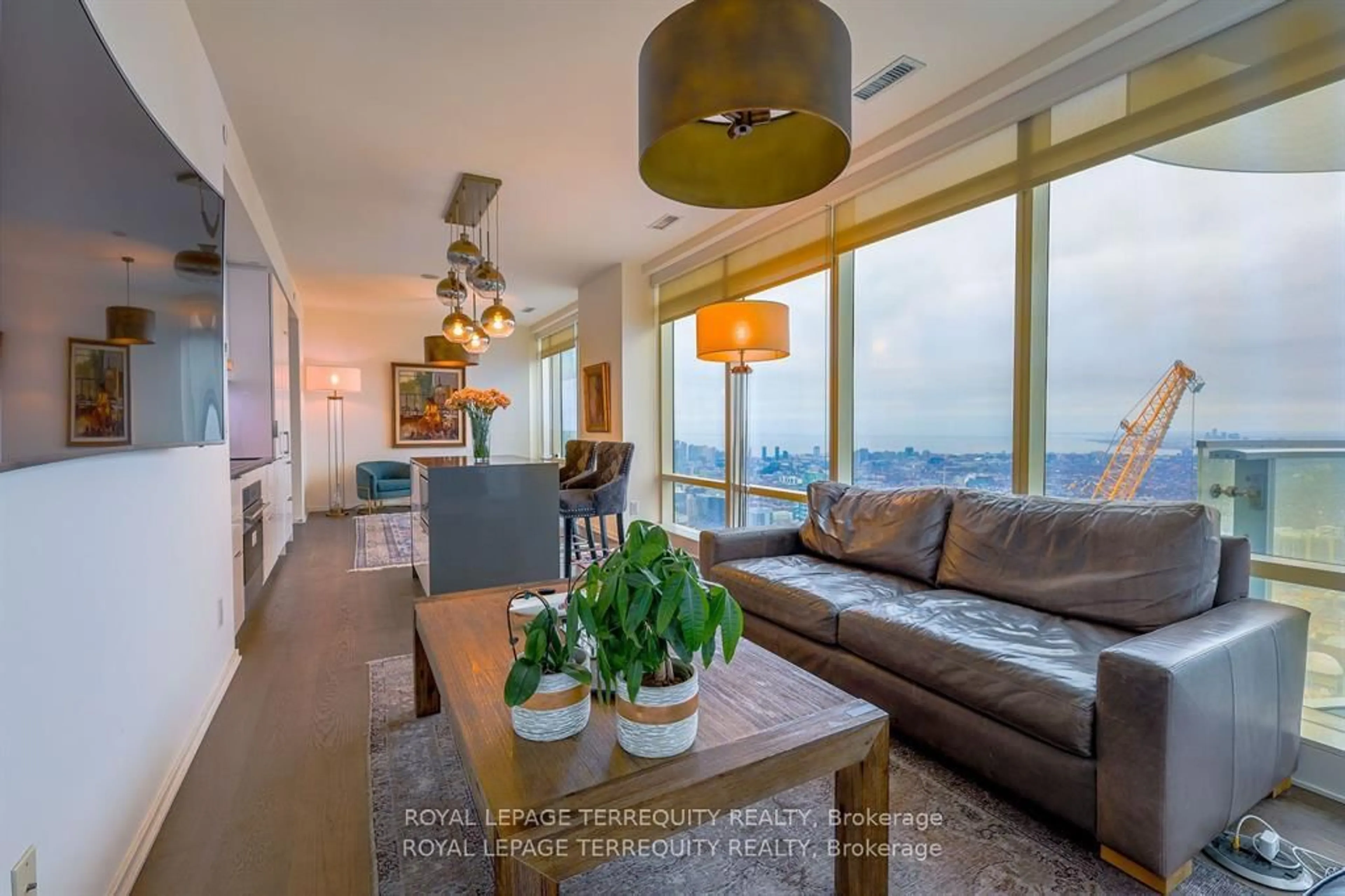 Living room with furniture, unknown for 1 Bloor St #6708, Toronto Ontario M4W 0A8