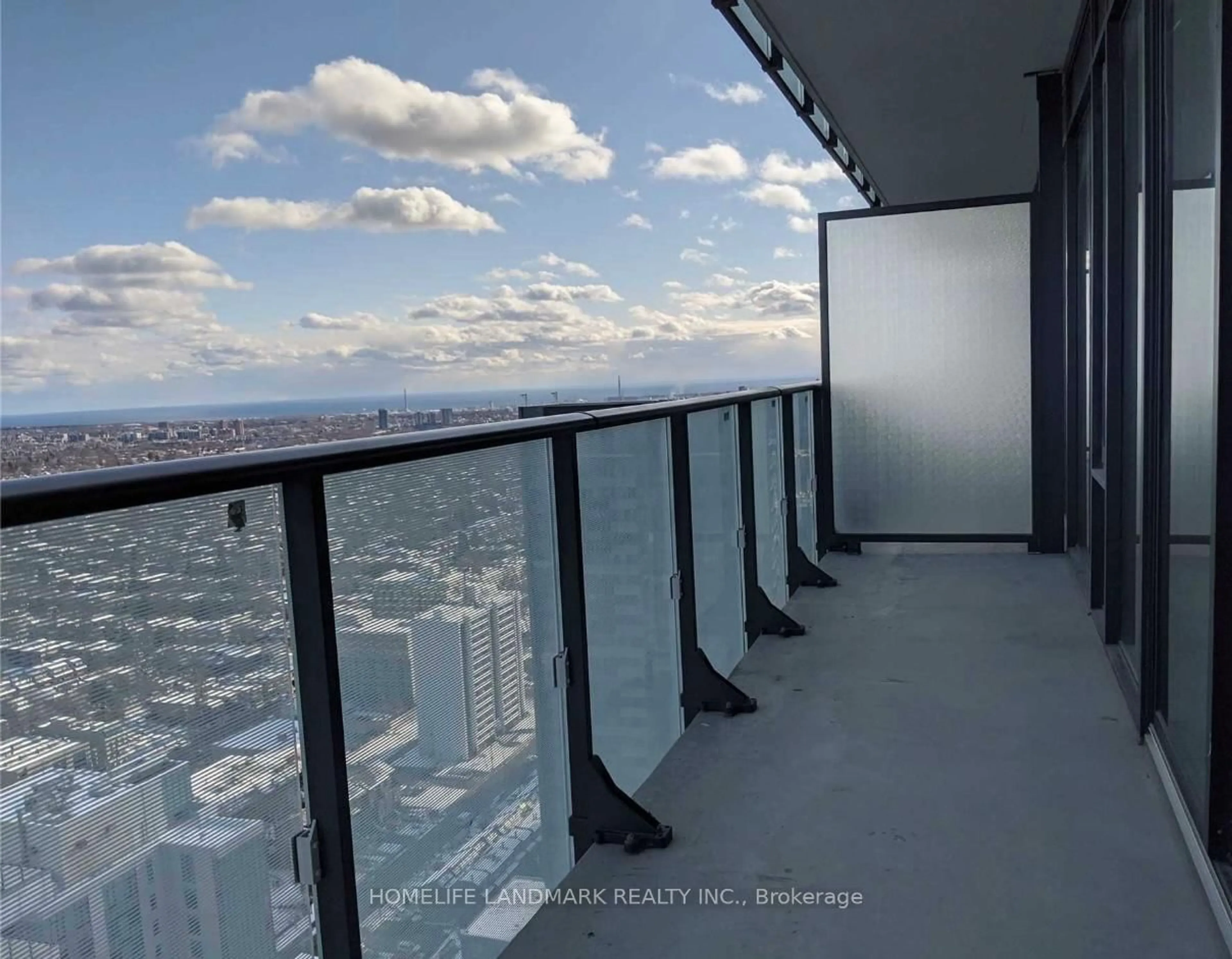 Balcony in the apartment, city buildings view from balcony for 161 Roehampton Ave #3906, Toronto Ontario M4P 0C8