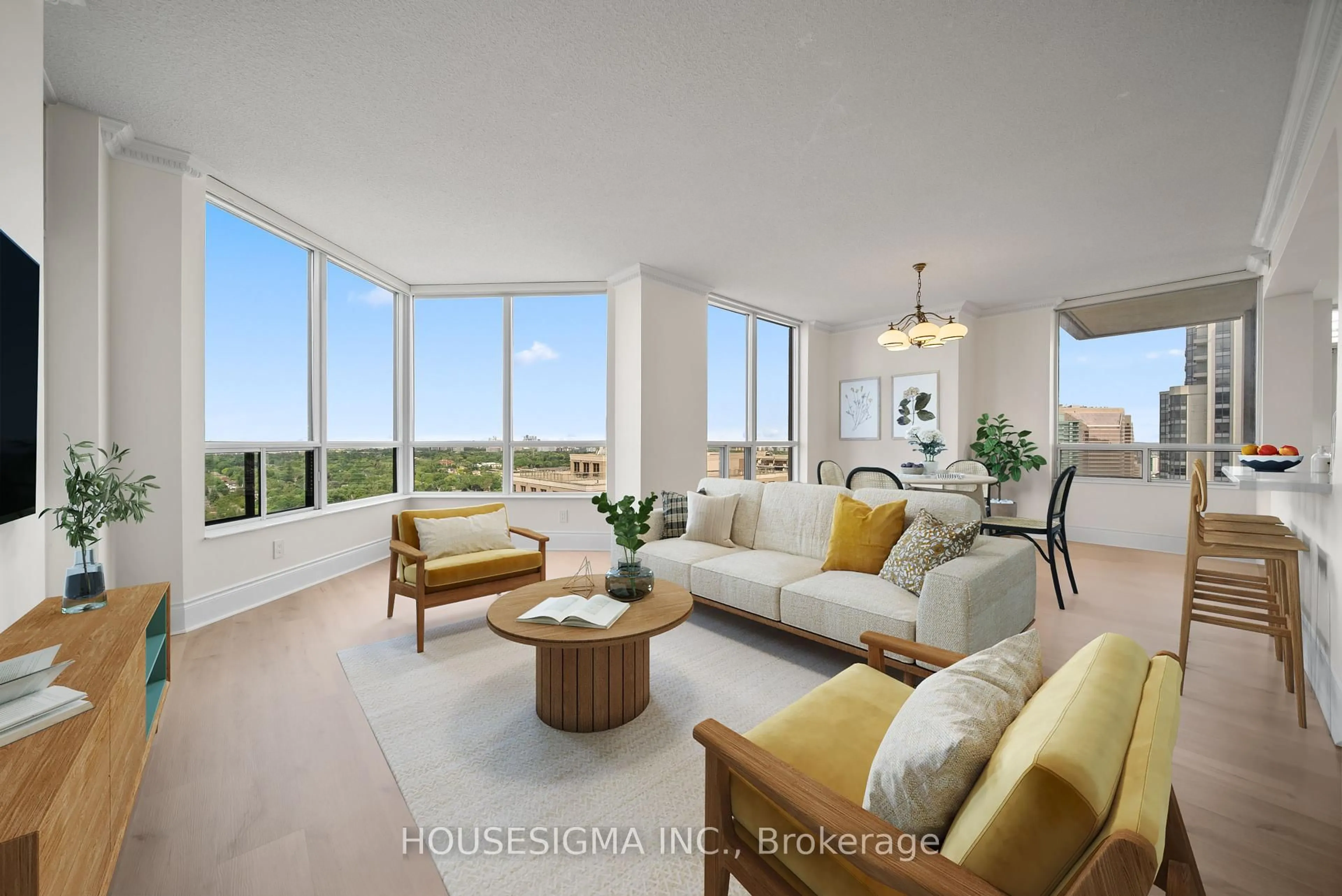 Living room with furniture, unknown for 5 Northtown Way #2404, Toronto Ontario M2N 7A1