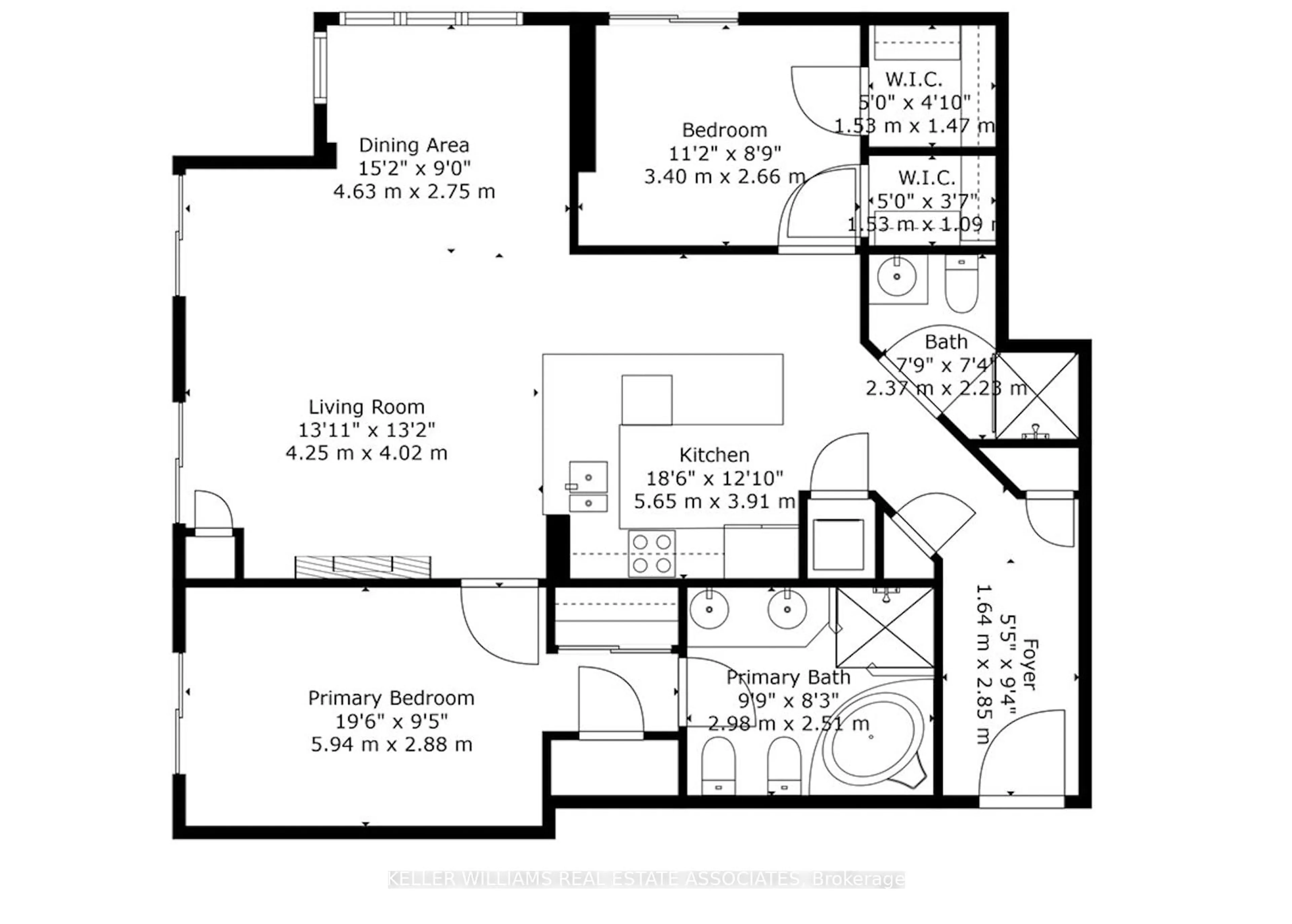 Floor plan for 77 McMurrich St #502, Toronto Ontario M5R 3V3