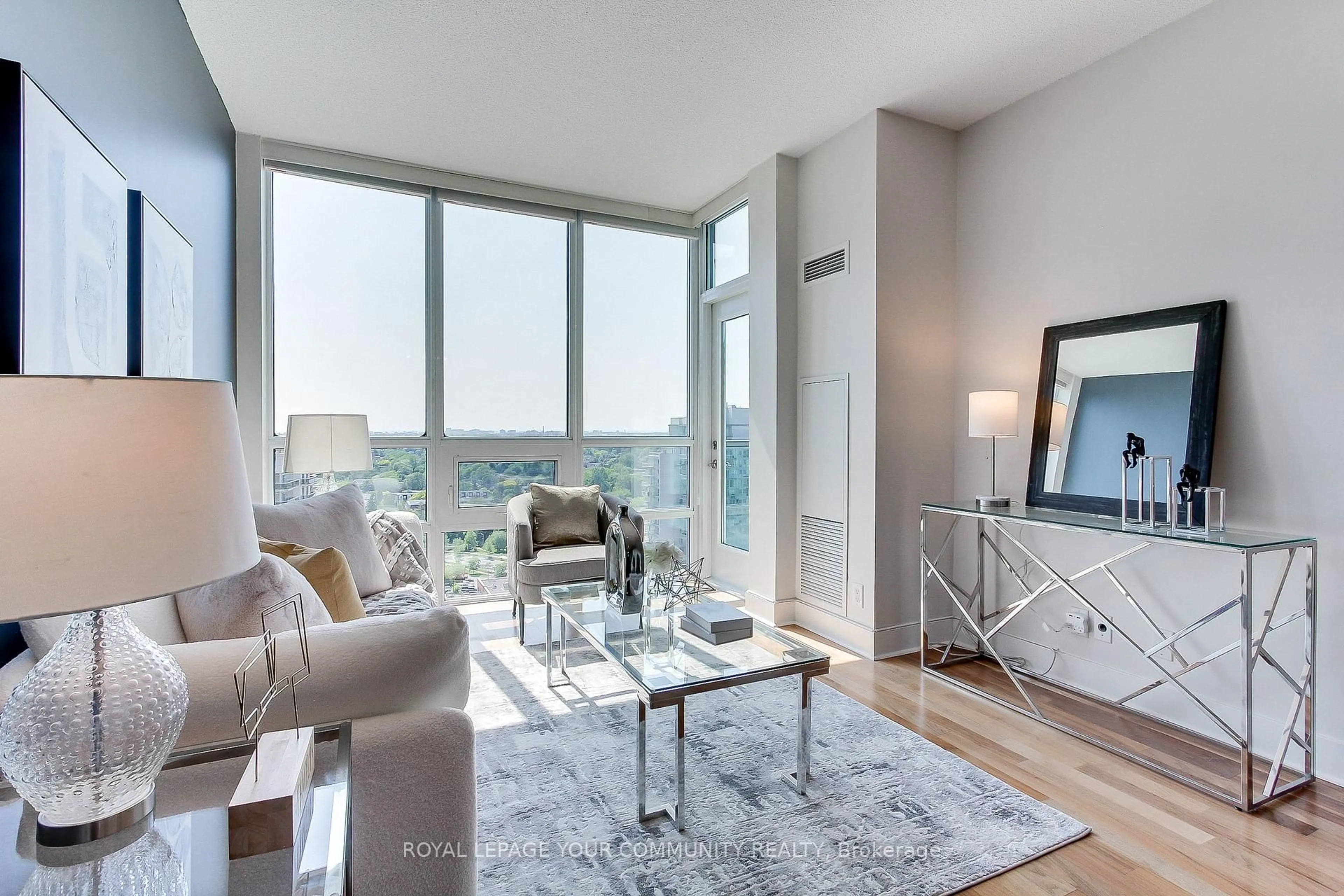 Living room with furniture, unknown for 26 Norton Ave #PH 10, Toronto Ontario M2N 0H6