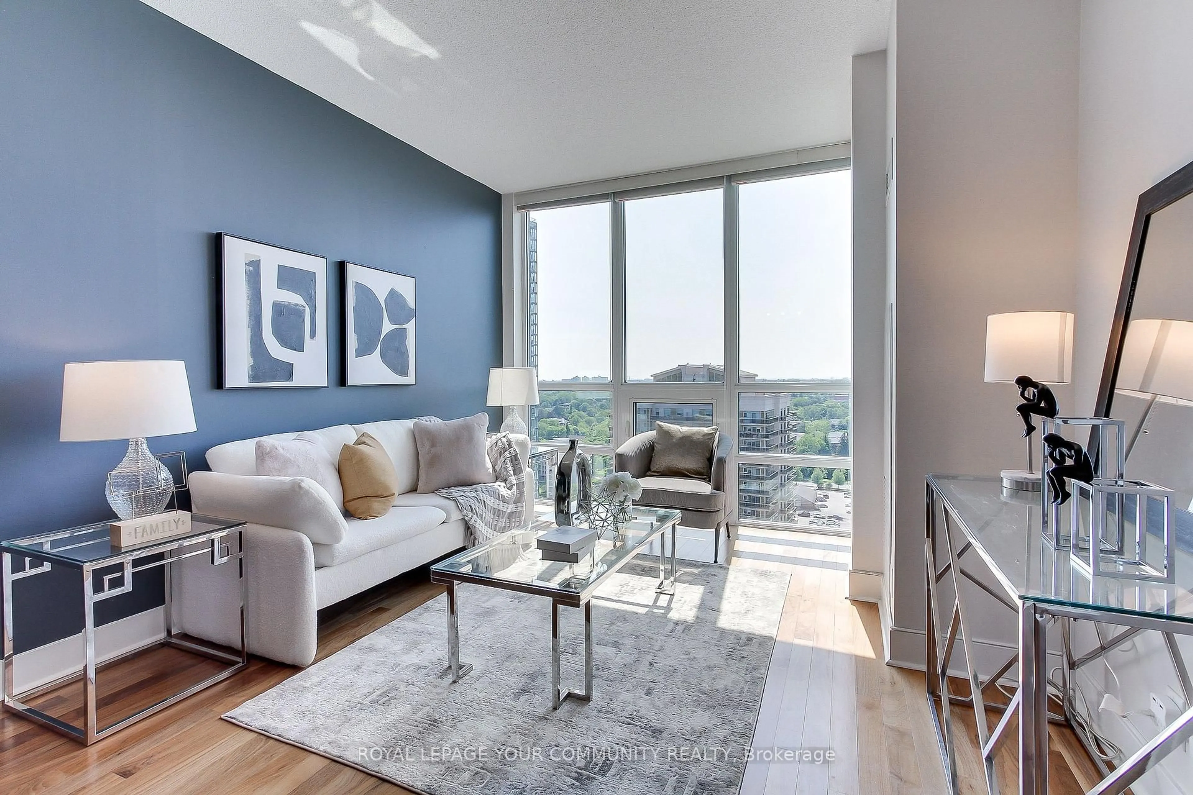 Living room with furniture, unknown for 26 Norton Ave #PH 10, Toronto Ontario M2N 0H6