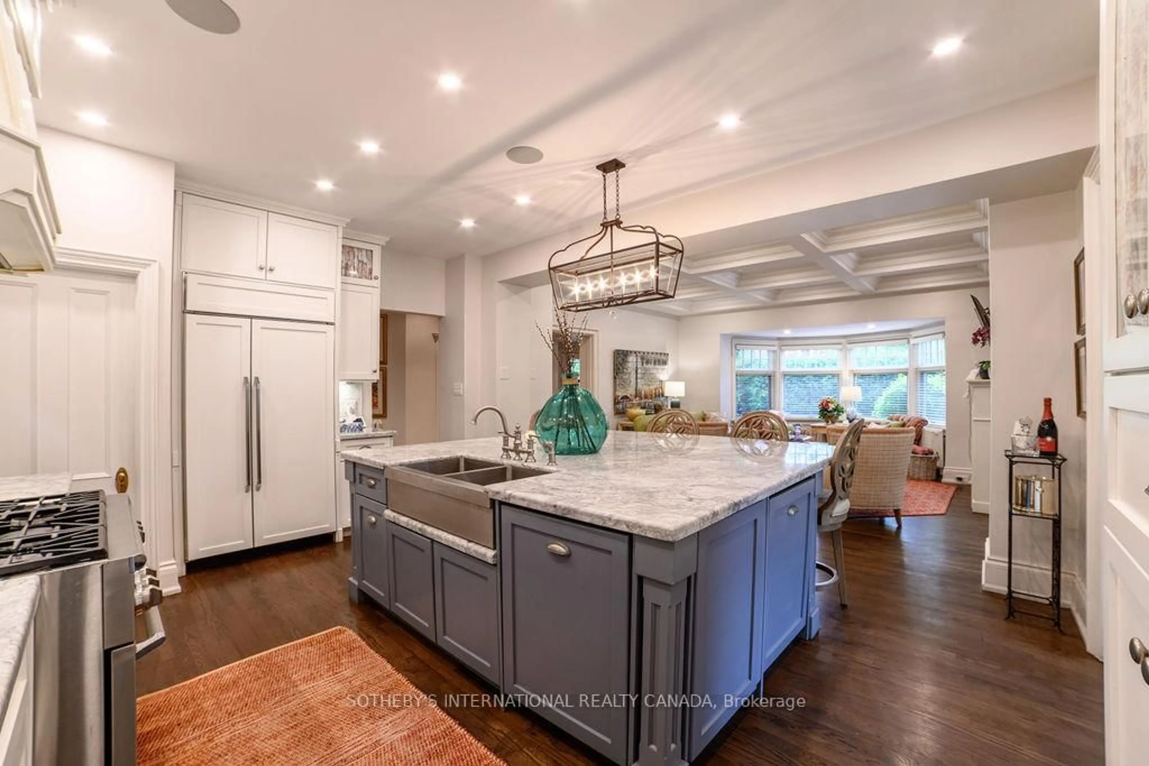 Open concept kitchen, ceramic/tile floor for 43 Maple Ave, Toronto Ontario M4W 2T9