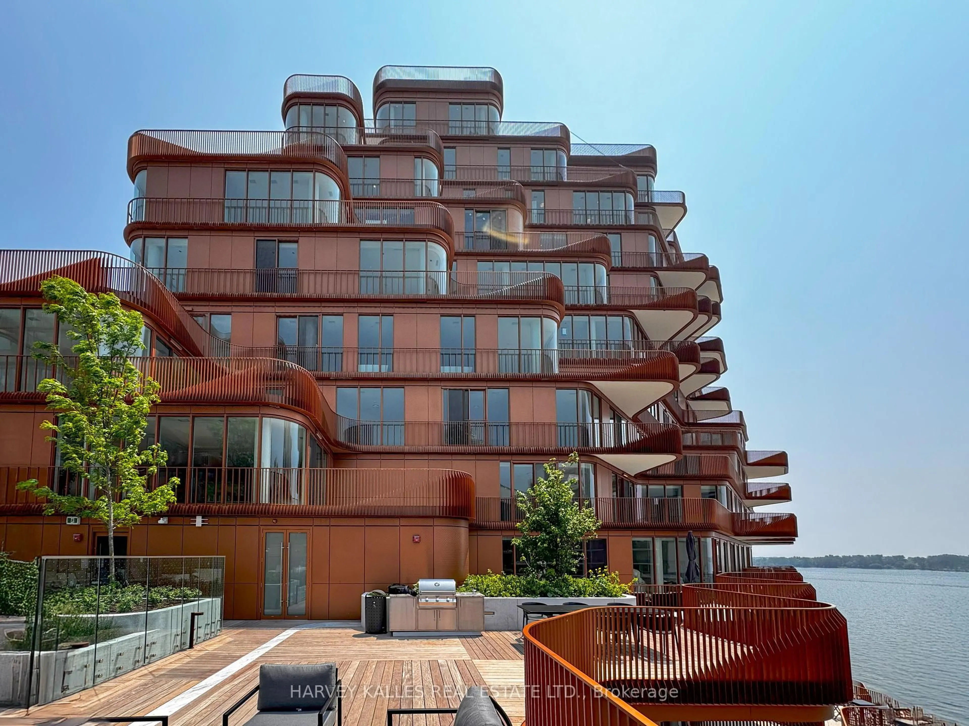 Balcony in the apartment, building for 155 Merchants Wharf #701, Toronto Ontario A1A 1A1