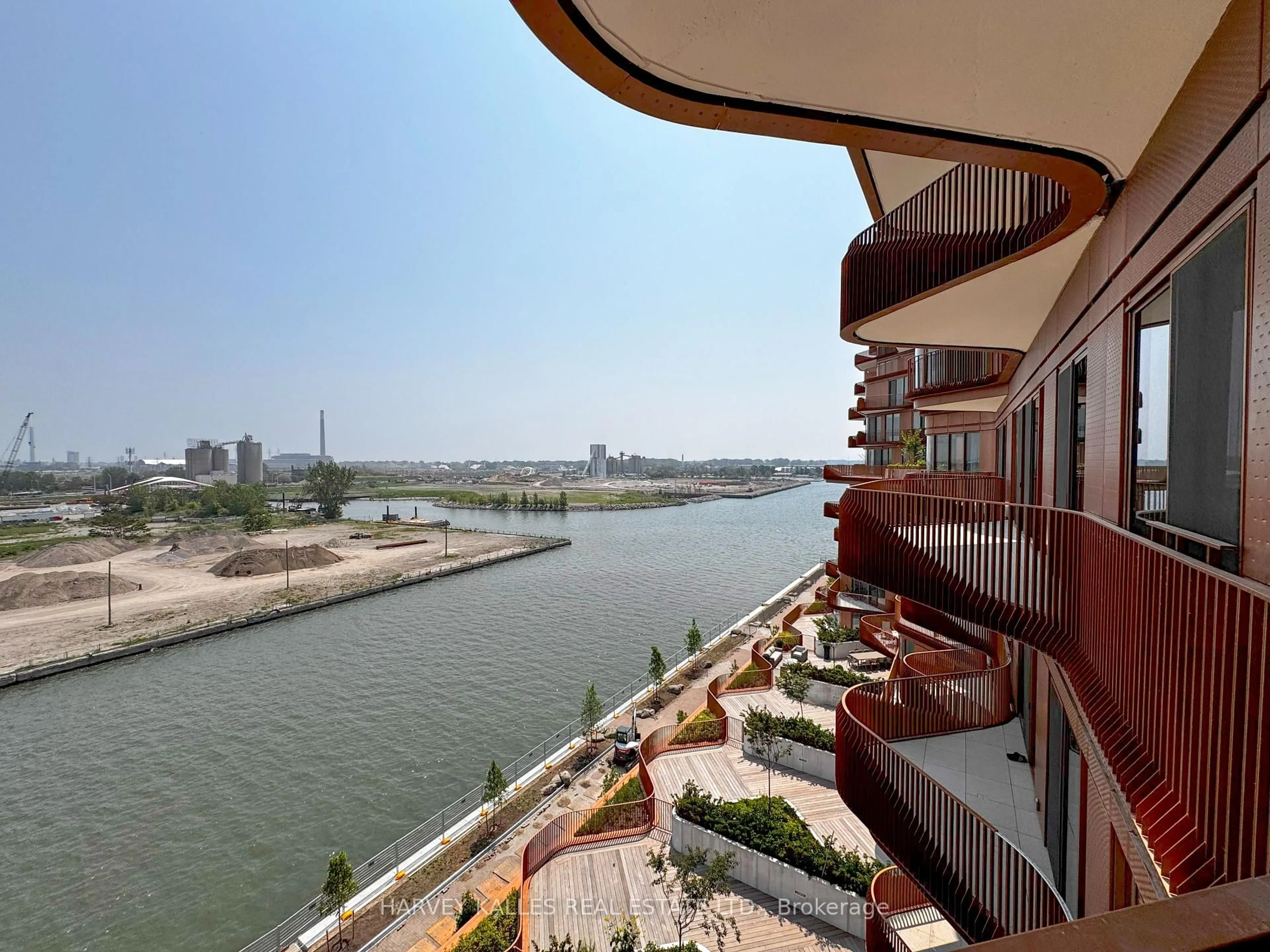 Balcony in the apartment, water/lake/river/ocean view for 155 Merchants Wharf #701, Toronto Ontario A1A 1A1