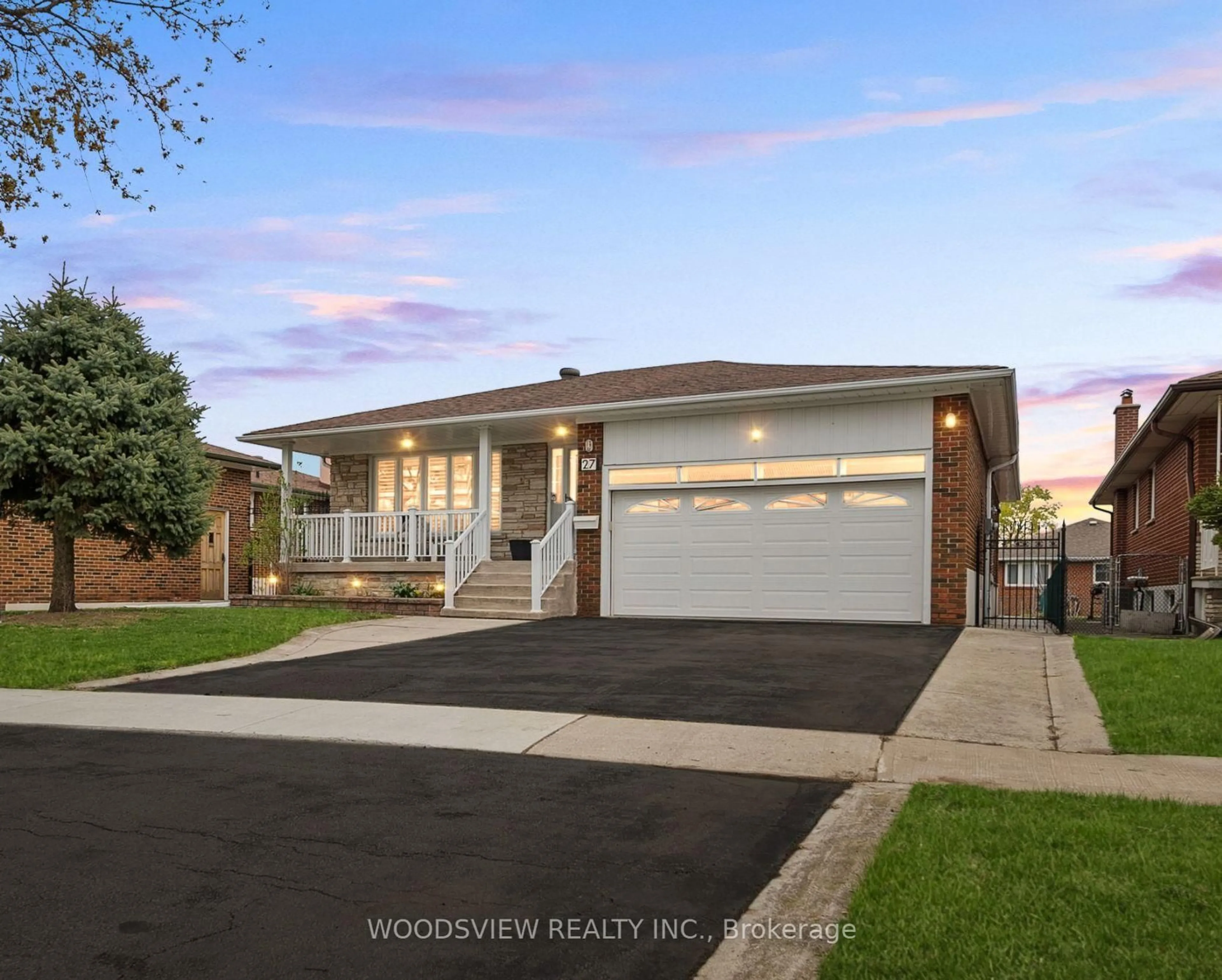 Home with vinyl exterior material, street for 27 Bowhill Cres, Toronto Ontario M2J 3S1