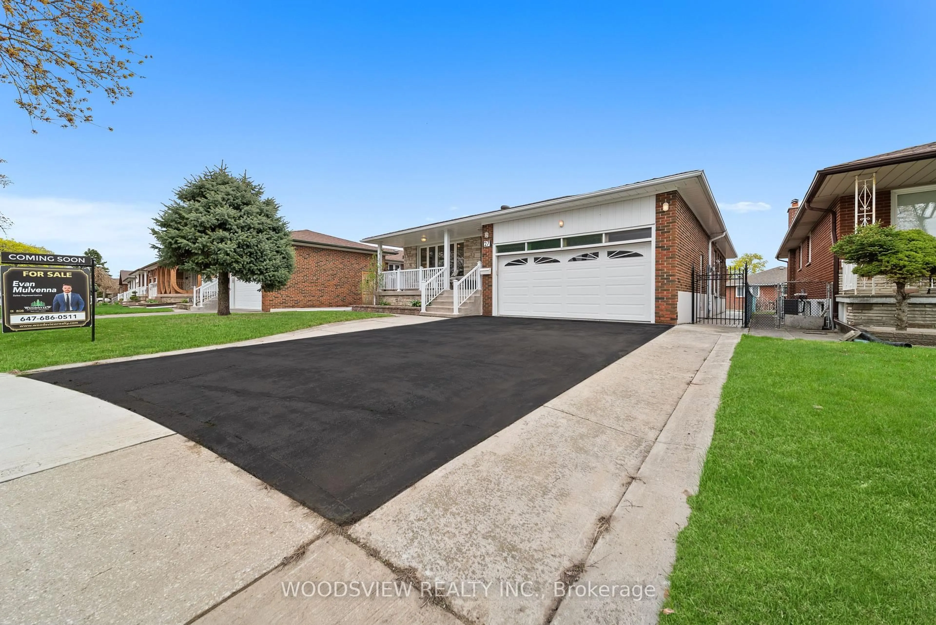 Home with brick exterior material, street for 27 Bowhill Cres, Toronto Ontario M2J 3S1