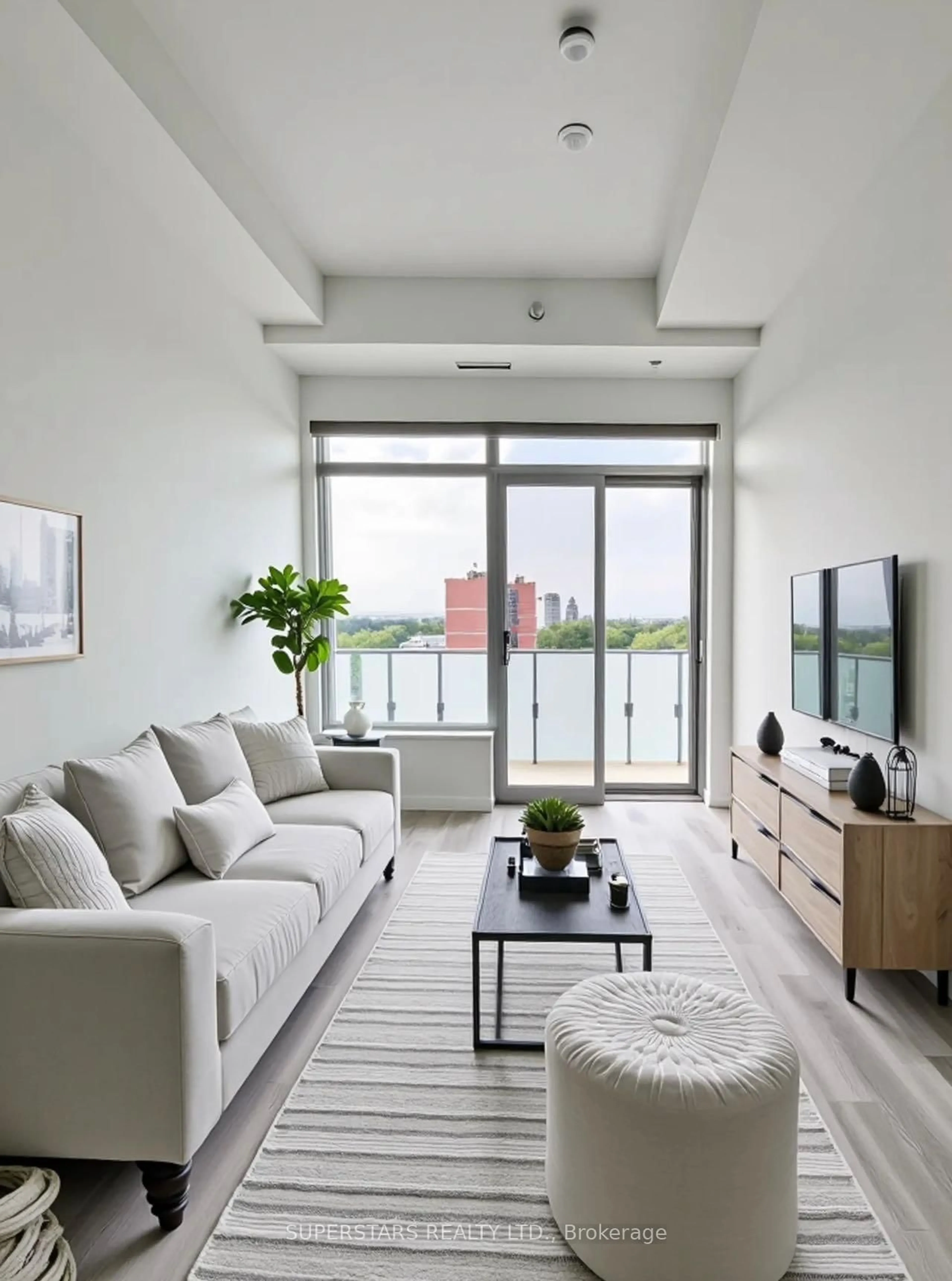 Living room with furniture, unknown for 7 golden lion Hts #N902, Toronto Ontario M2M 0C1