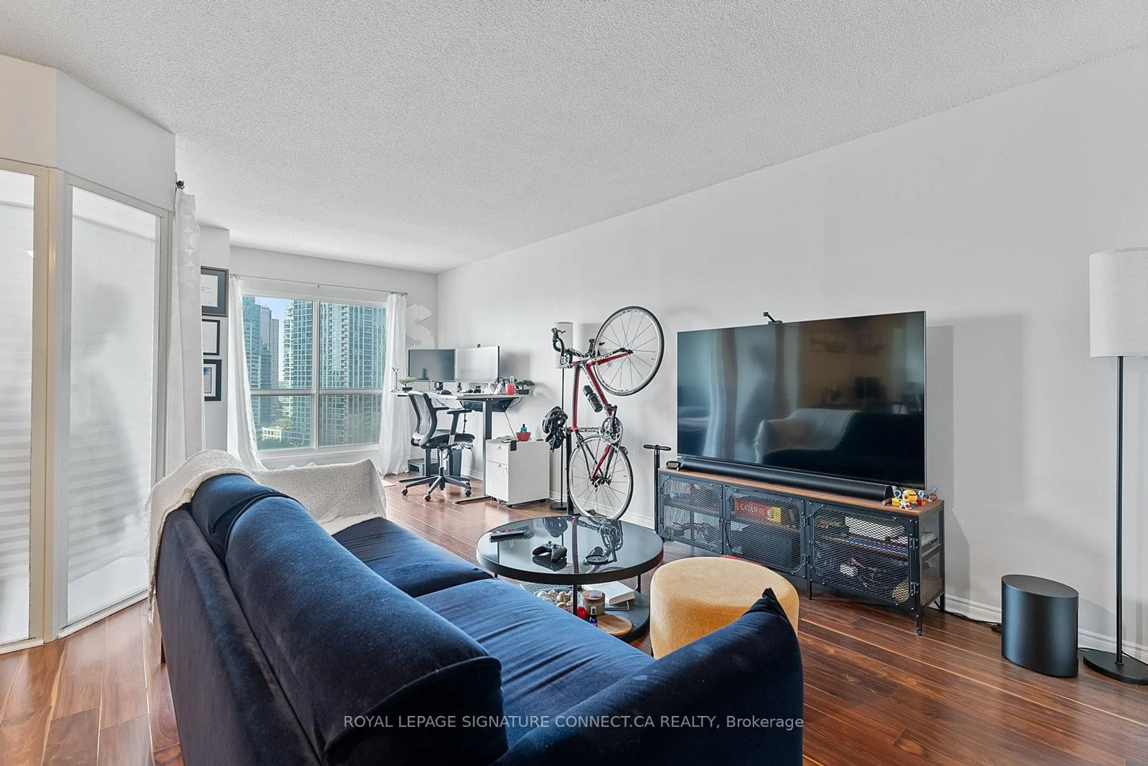 Living room with furniture, unknown for 25 The Esplanade #1519, Toronto Ontario M5E 1W5